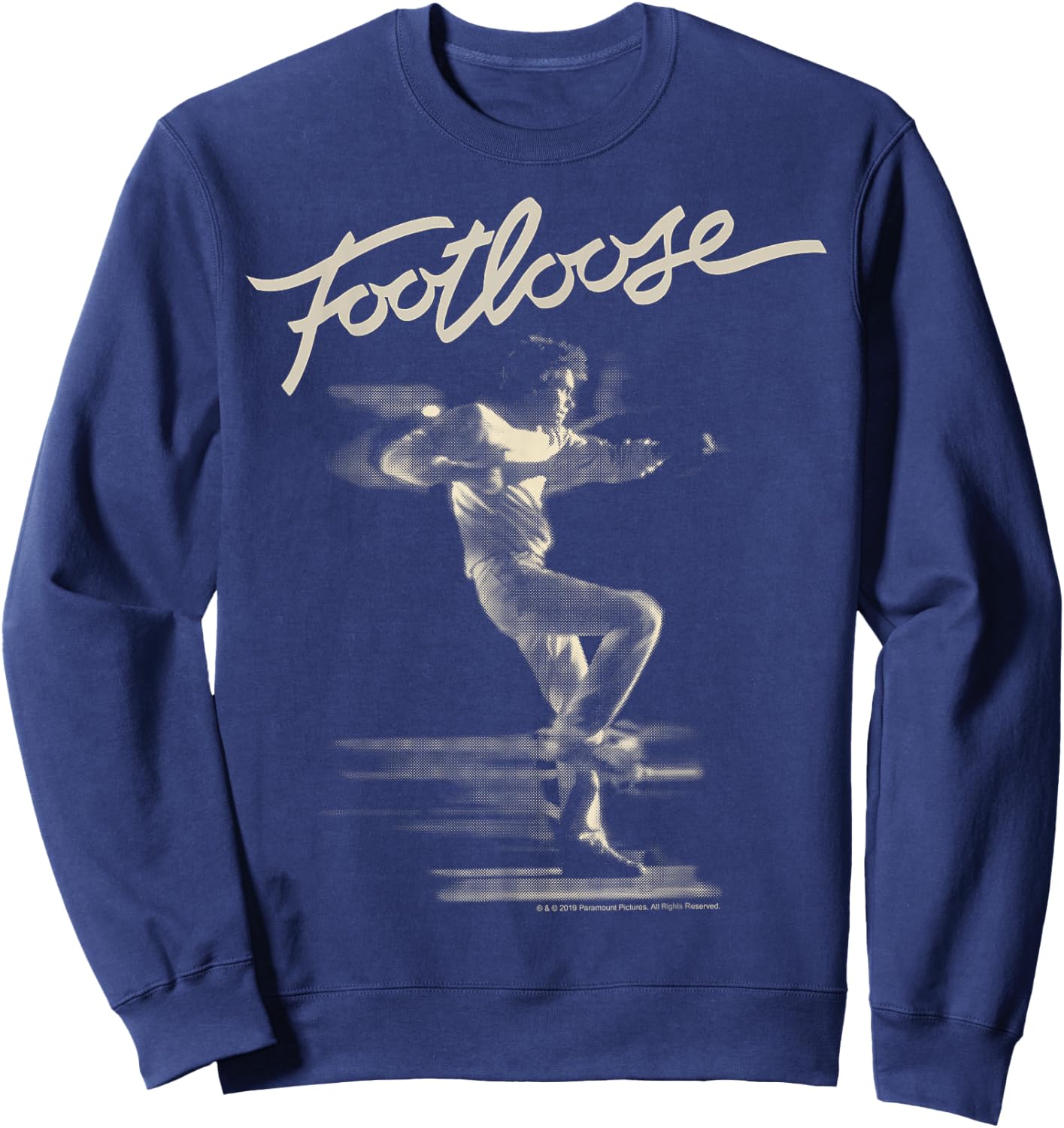 Footloose Two Tone Title Logo Portrait Sweatshirt - Sweatshirt | Navy
