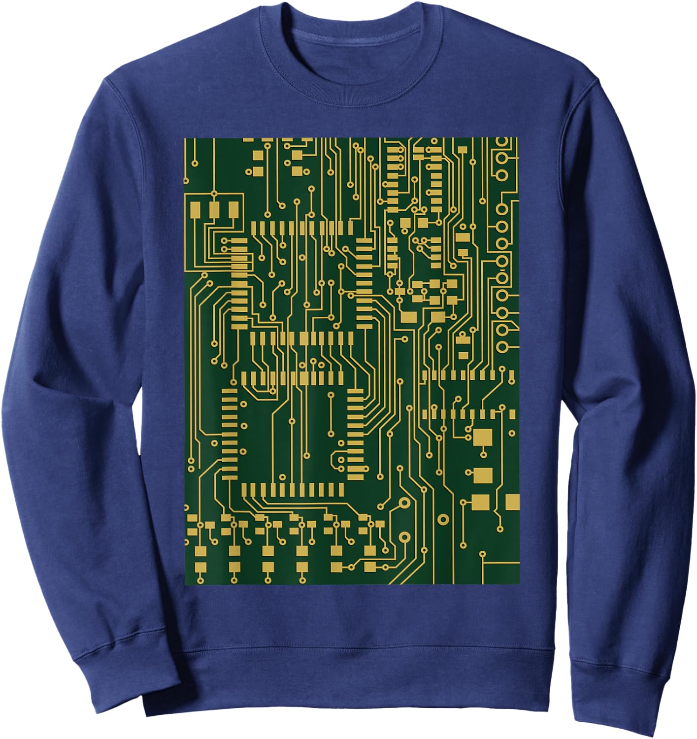Computer Circuit Board - Electronics Tech T Shirt Sweatshirt - Sweatshirt | Navy