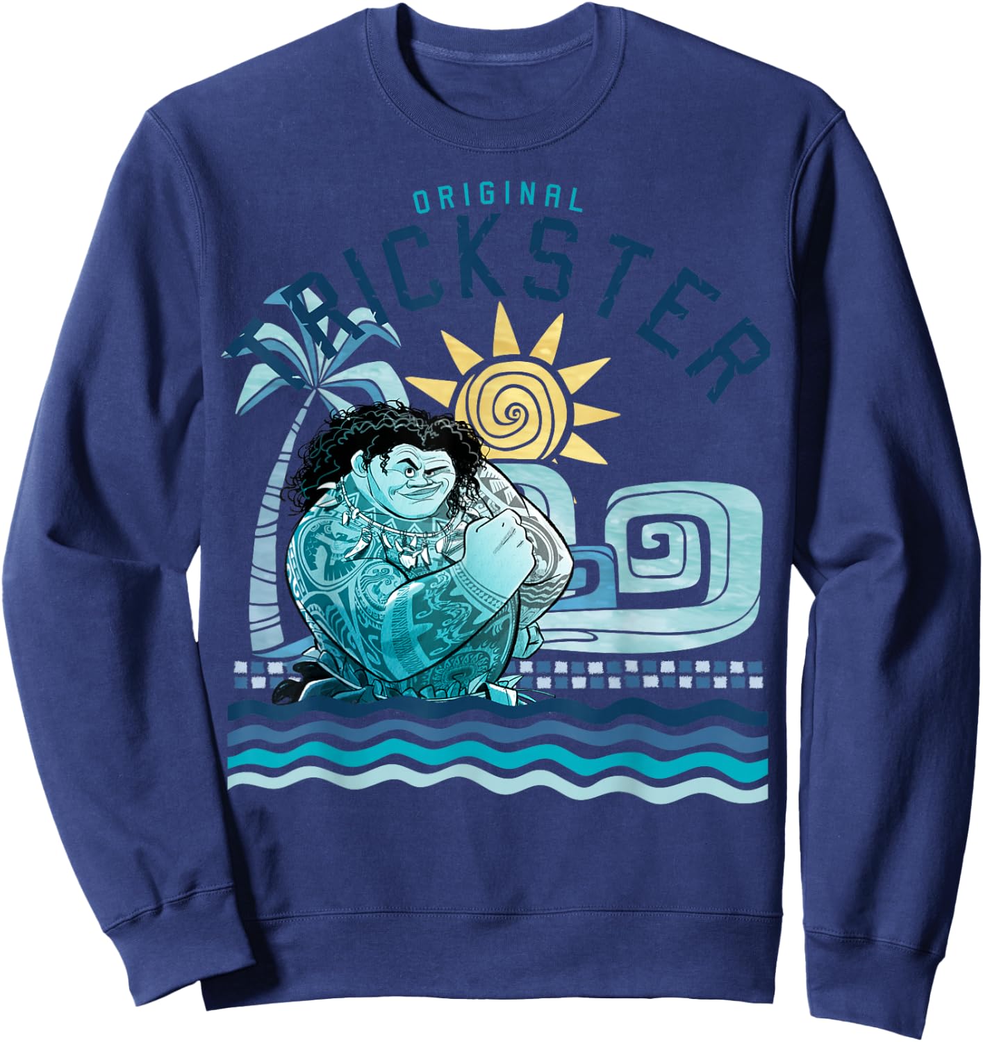 Disney Moana Maui Original Trickster Sunset C1 Sweatshirt - Sweatshirt | Navy