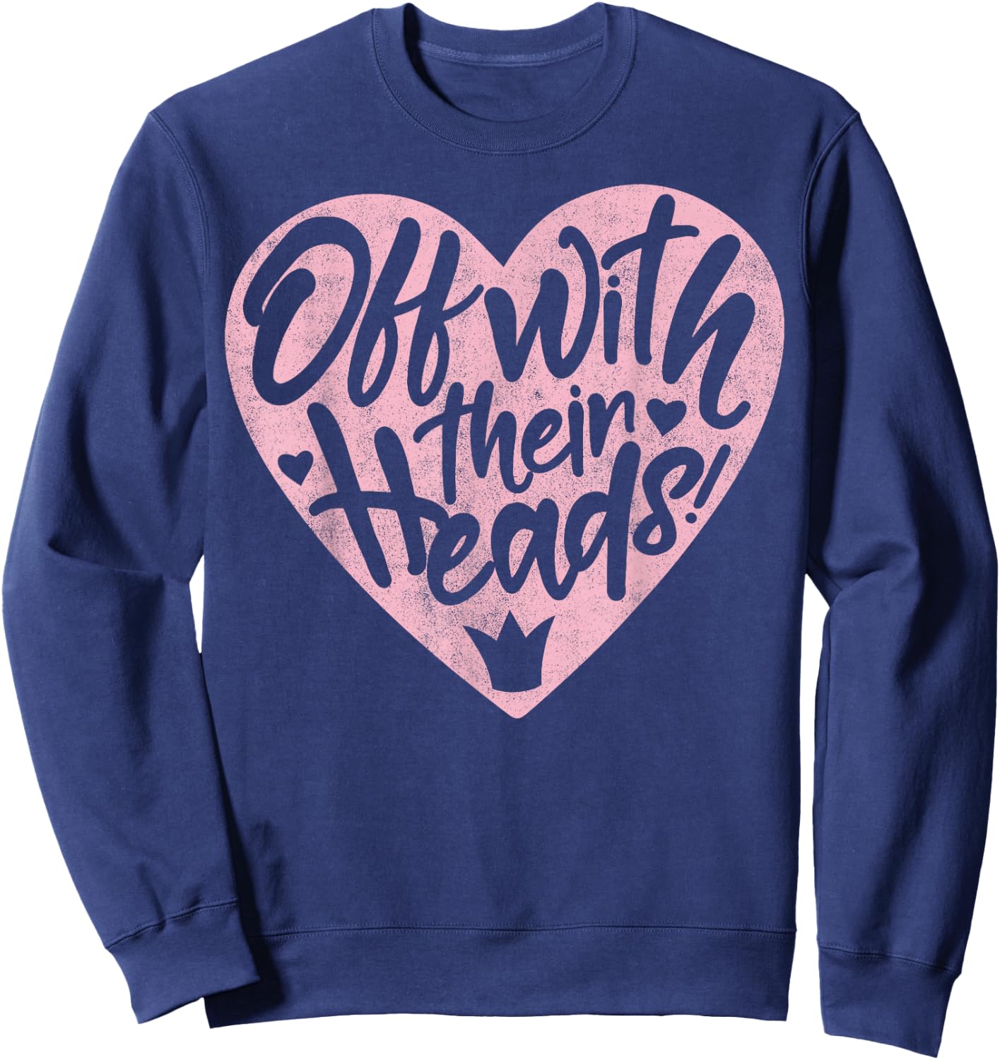 Disney Villains Valentine's Day Off with Their Heads Vintage Sweatshirt - Sweatshirt | Navy