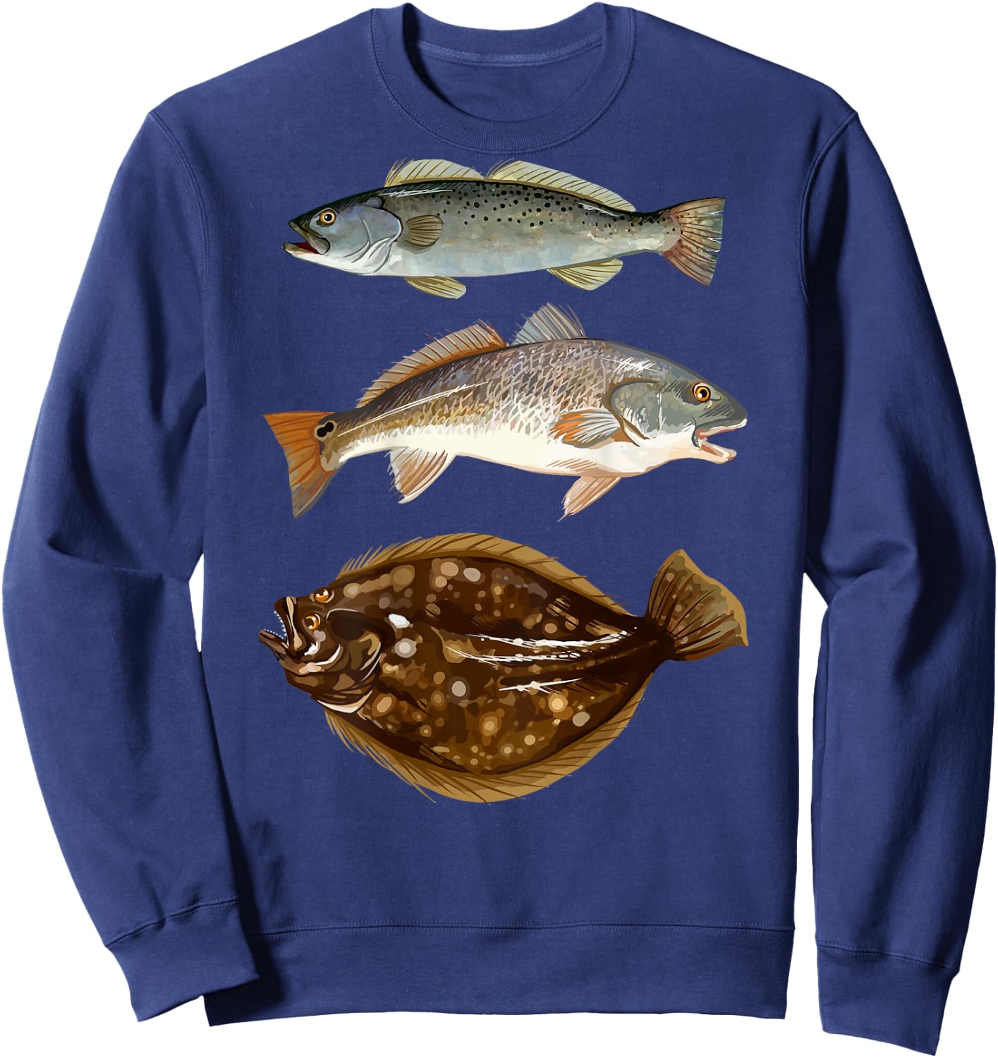 Texas Slam | Florida Slam | Carolina Slam Fishing Sweatshirt - Sweatshirt | Navy