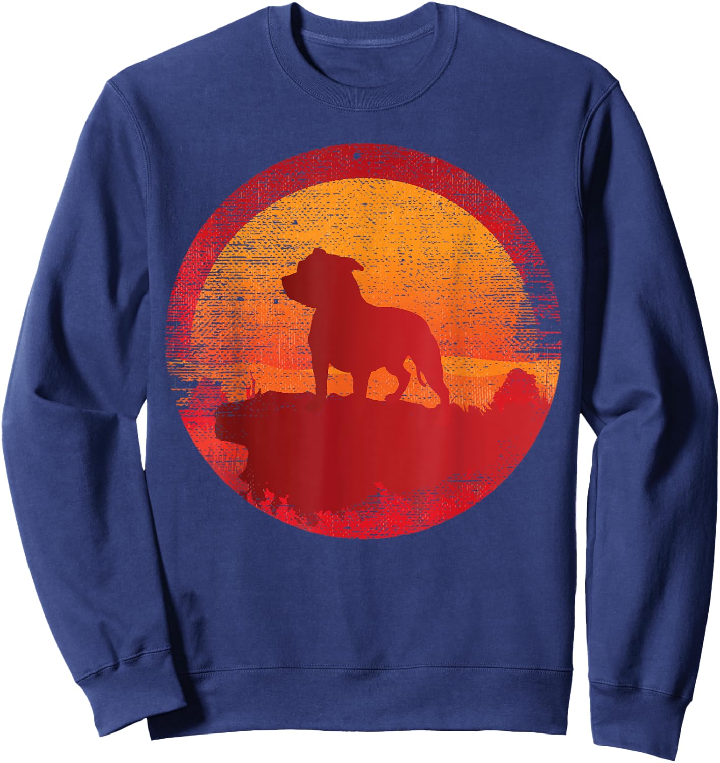 Pitbull Terrier APBT Dog Breed Women Girls Kids Sweatshirt - Sweatshirt | Navy