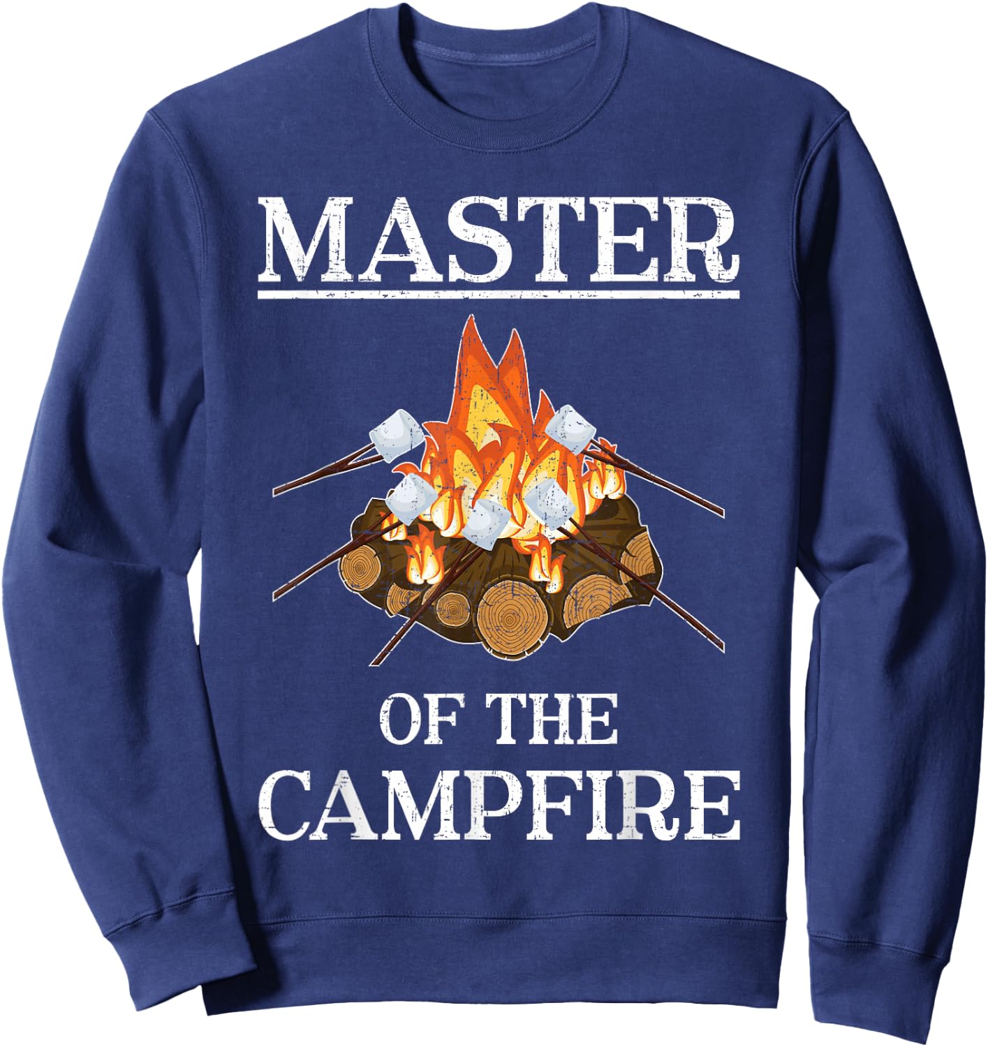 Master of the Campfire Camping Sweatshirt - Sweatshirt | Navy