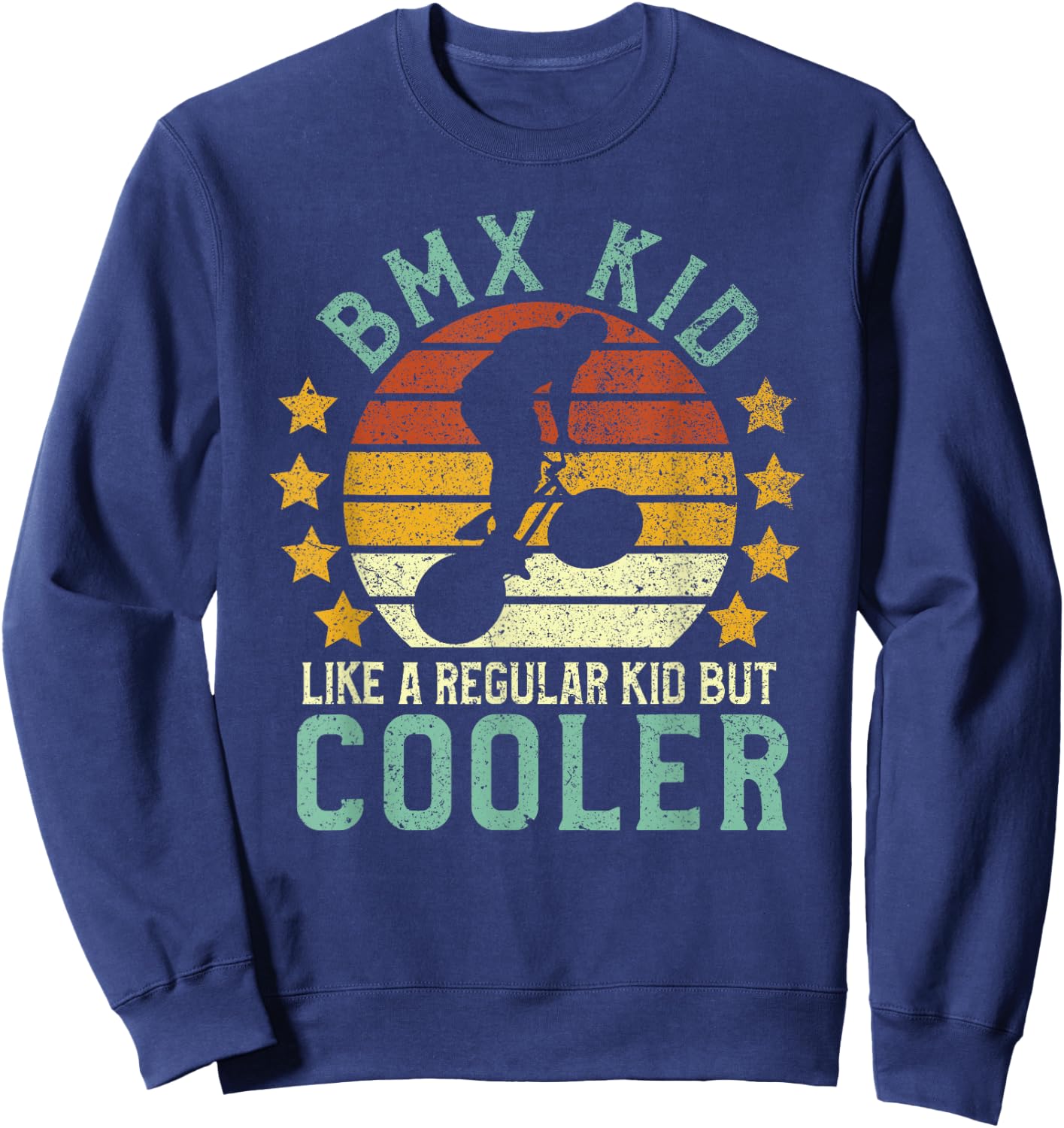BMX Kid | Funny BMX Trick Freestyle Bike Rider Gift Sweatshirt - Sweatshirt | Navy