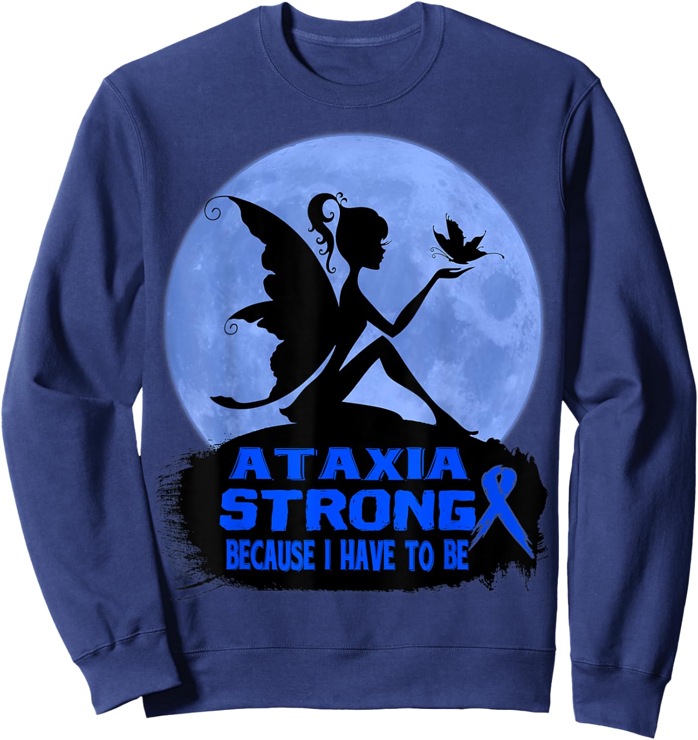 Ataxia Awareness Sweatshirt - Sweatshirt | Navy