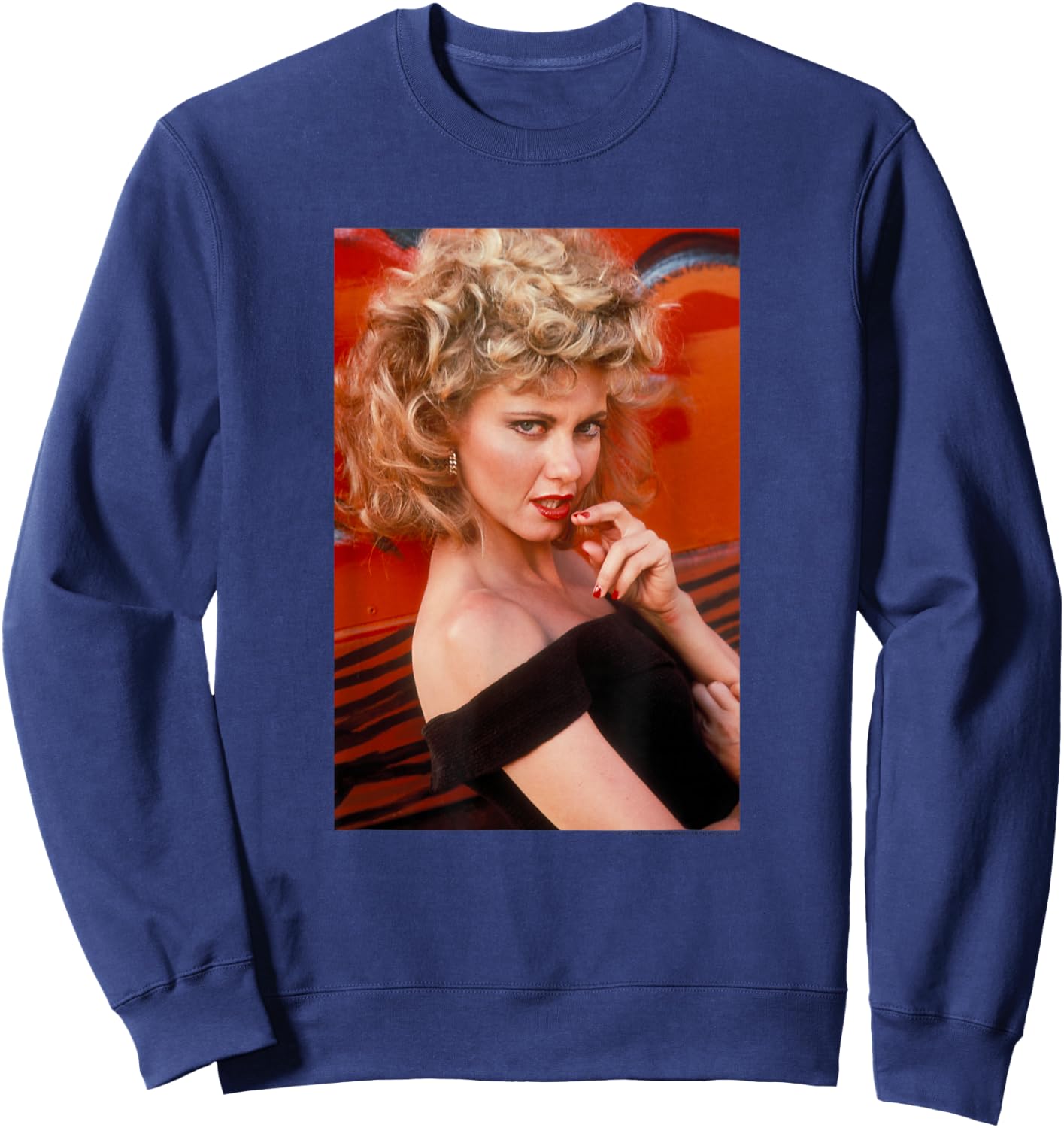 Grease Sandy Black Dress Photo Retro Movie Sweatshirt - Sweatshirt | Navy