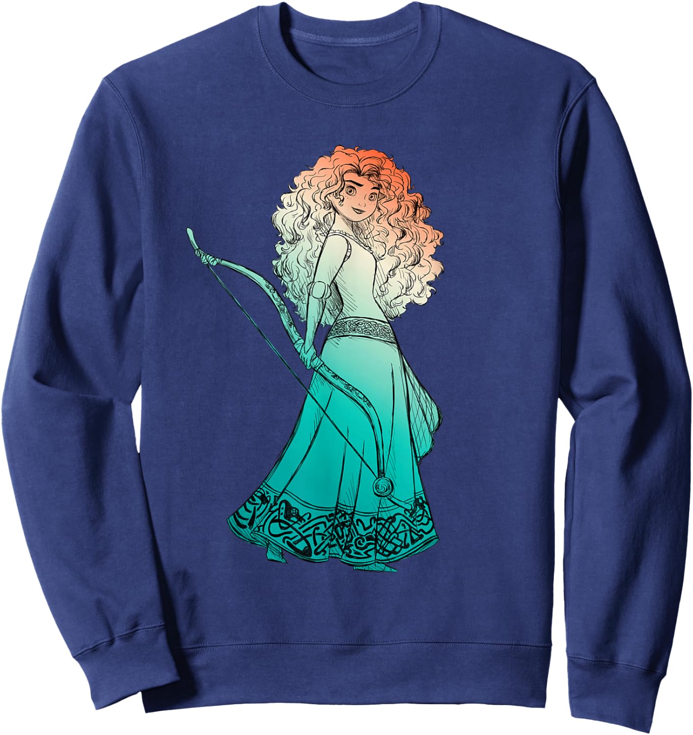 Disney and Pixar Brave Merida Stylized Sweatshirt - Sweatshirt | Navy