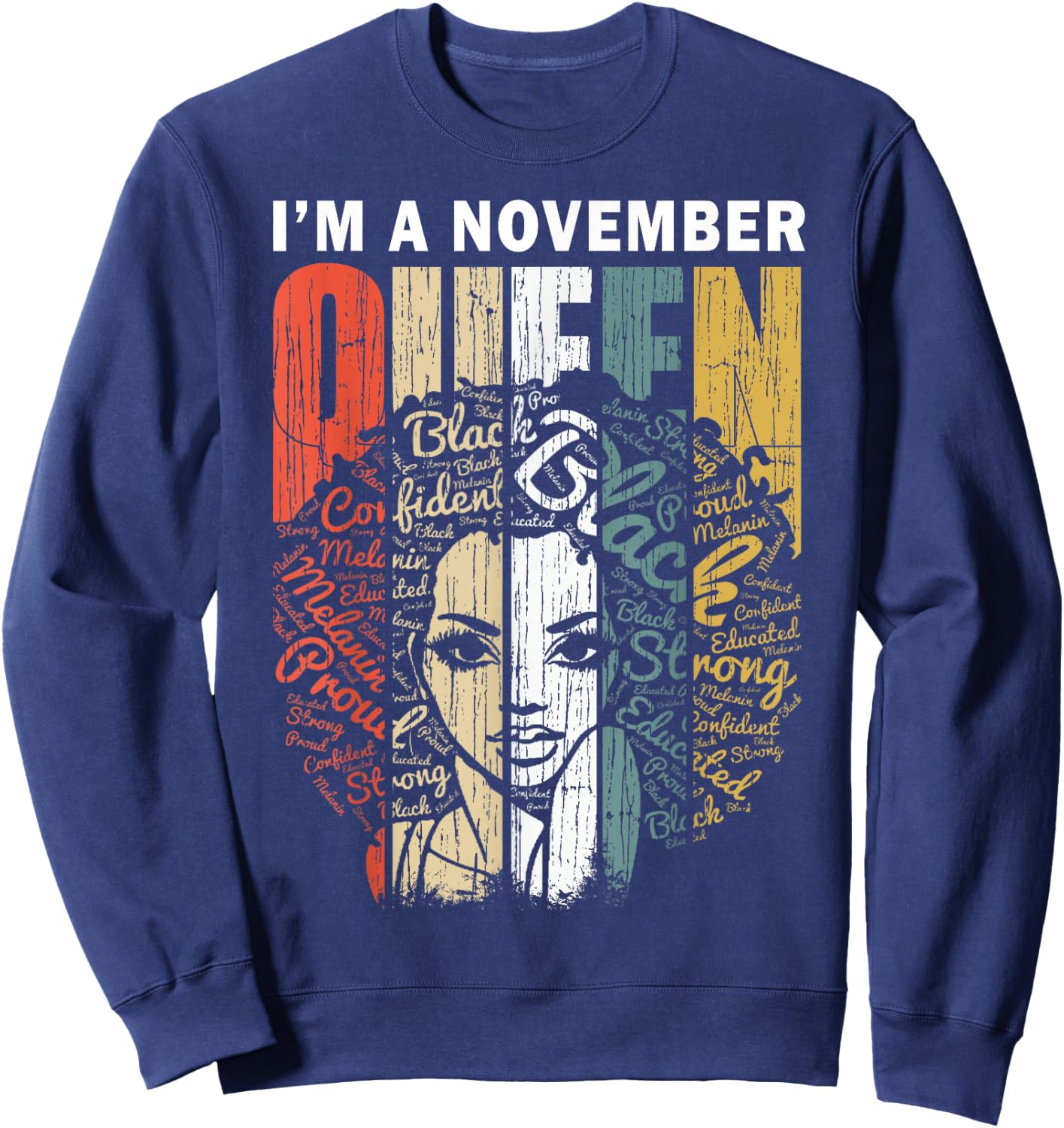 November Queen Shirts Zodiac Sagittarius & Scorpio Sweatshirt - Sweatshirt | Navy