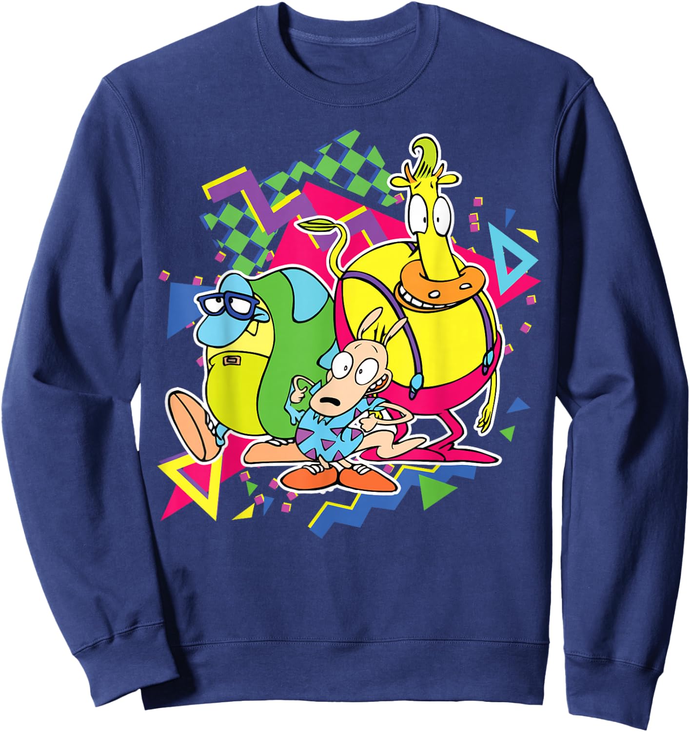 Nickelodeon Rocko's Modern Life 90's Group Sweatshirt - Sweatshirt | Navy