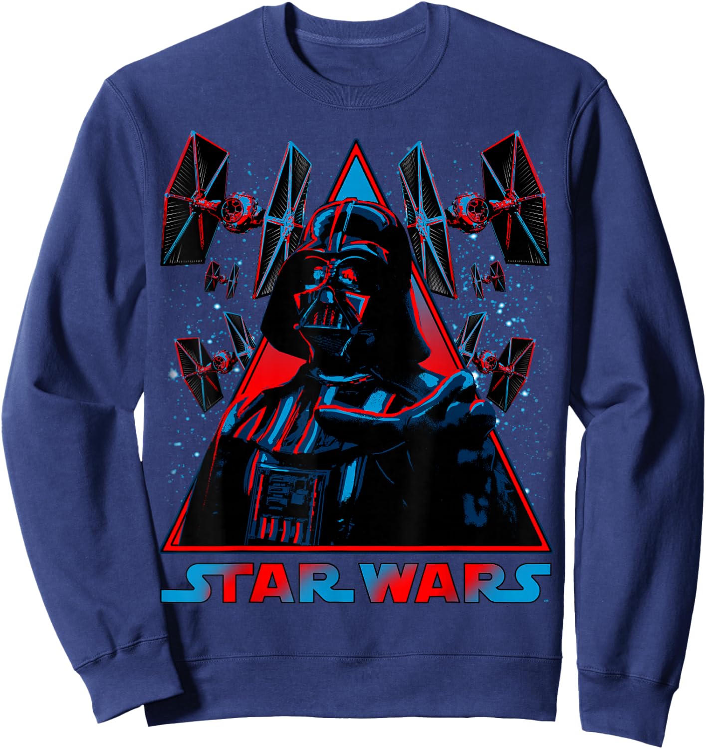 Star Wars Darth Vader Triangle Choke Badge Graphic Sweatshirt - Sweatshirt | Navy