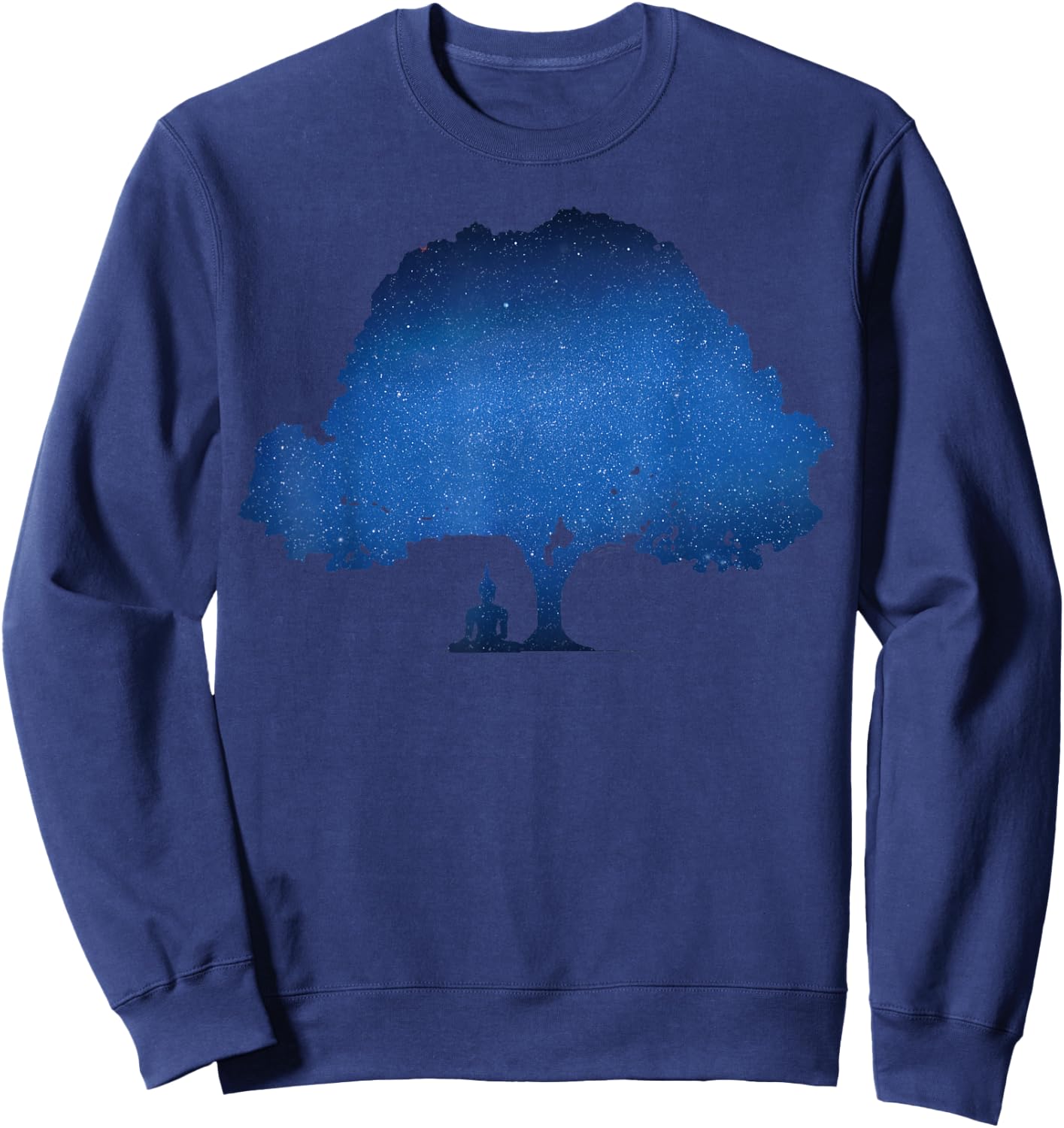 Beneath the Bodhi Tree Buddhism Sweatshirt - Sweatshirt | Navy