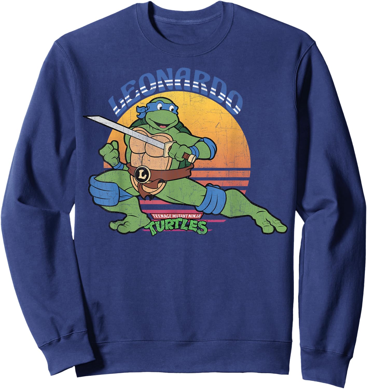 Teenage Mutant Ninja Turtles Leonardo Sun -Shirt Sweatshirt - Sweatshirt | Navy