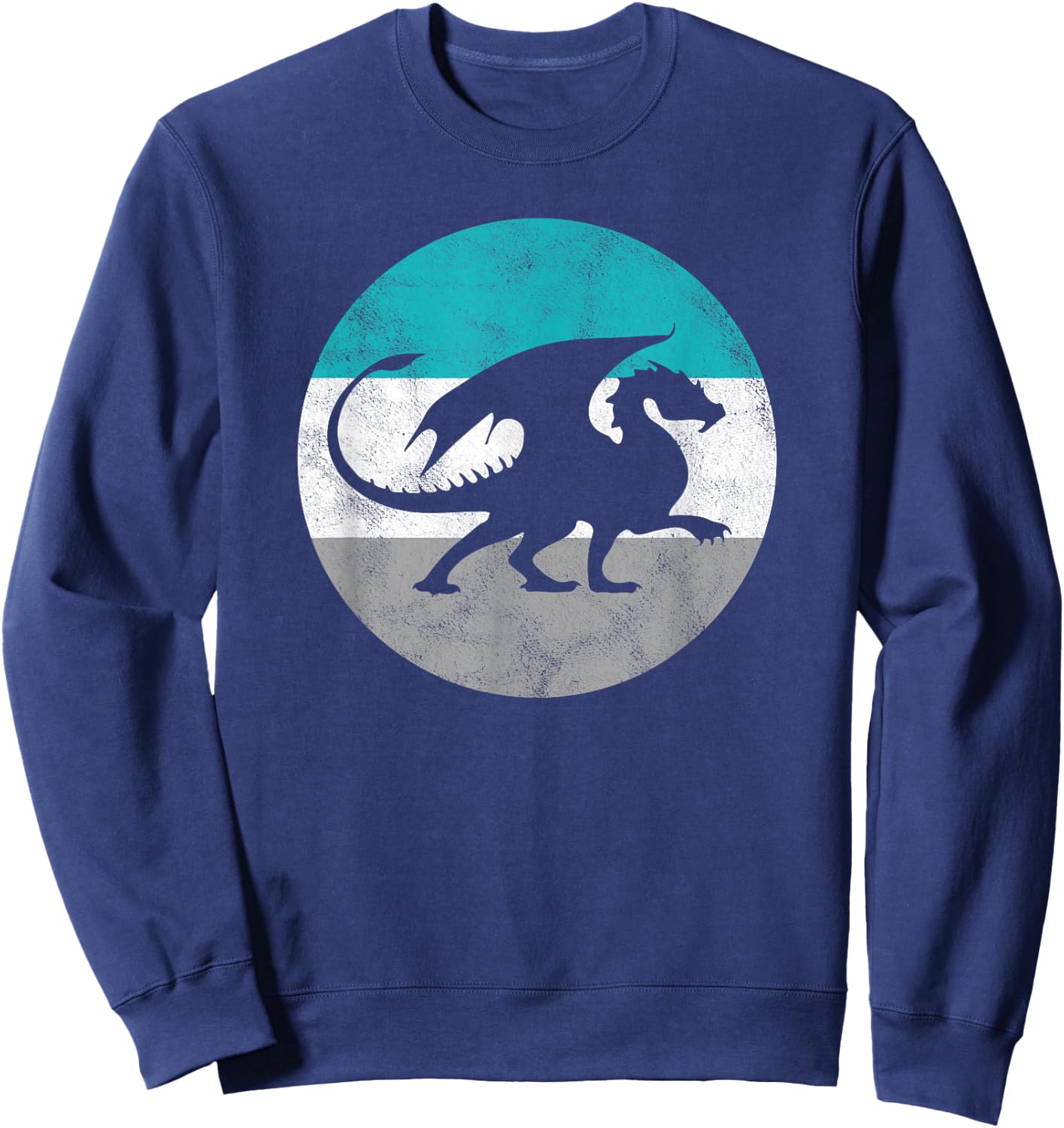 Dragon Gift Shirt Women Boys & Girls | Distressed Sweatshirt - Sweatshirt | Navy