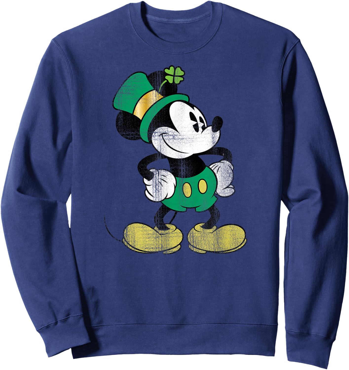 Mickey Mouse - St. Patrick's Day Leprechaun Sweatshirt - Sweatshirt | Navy
