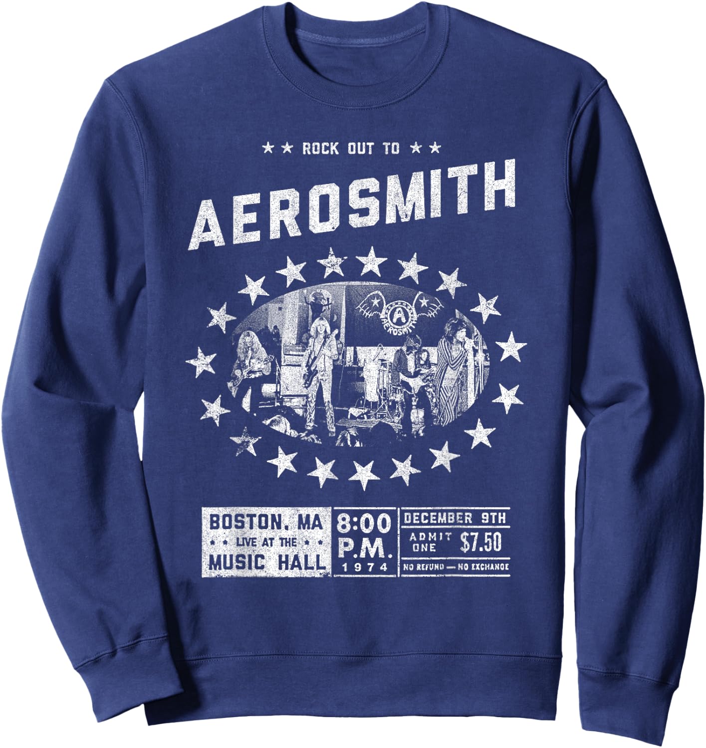 Aerosmith - Live at the Music Hall Sweatshirt - Sweatshirt | Navy