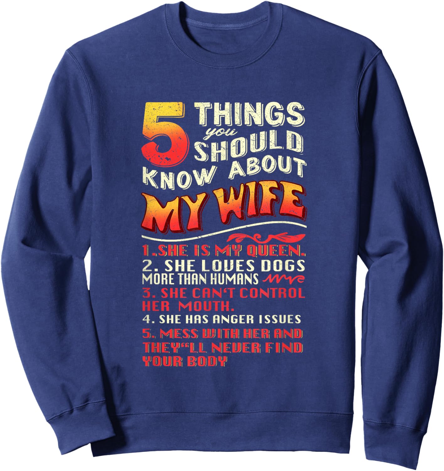 Husband Sweatshirt - Sweatshirt | Navy