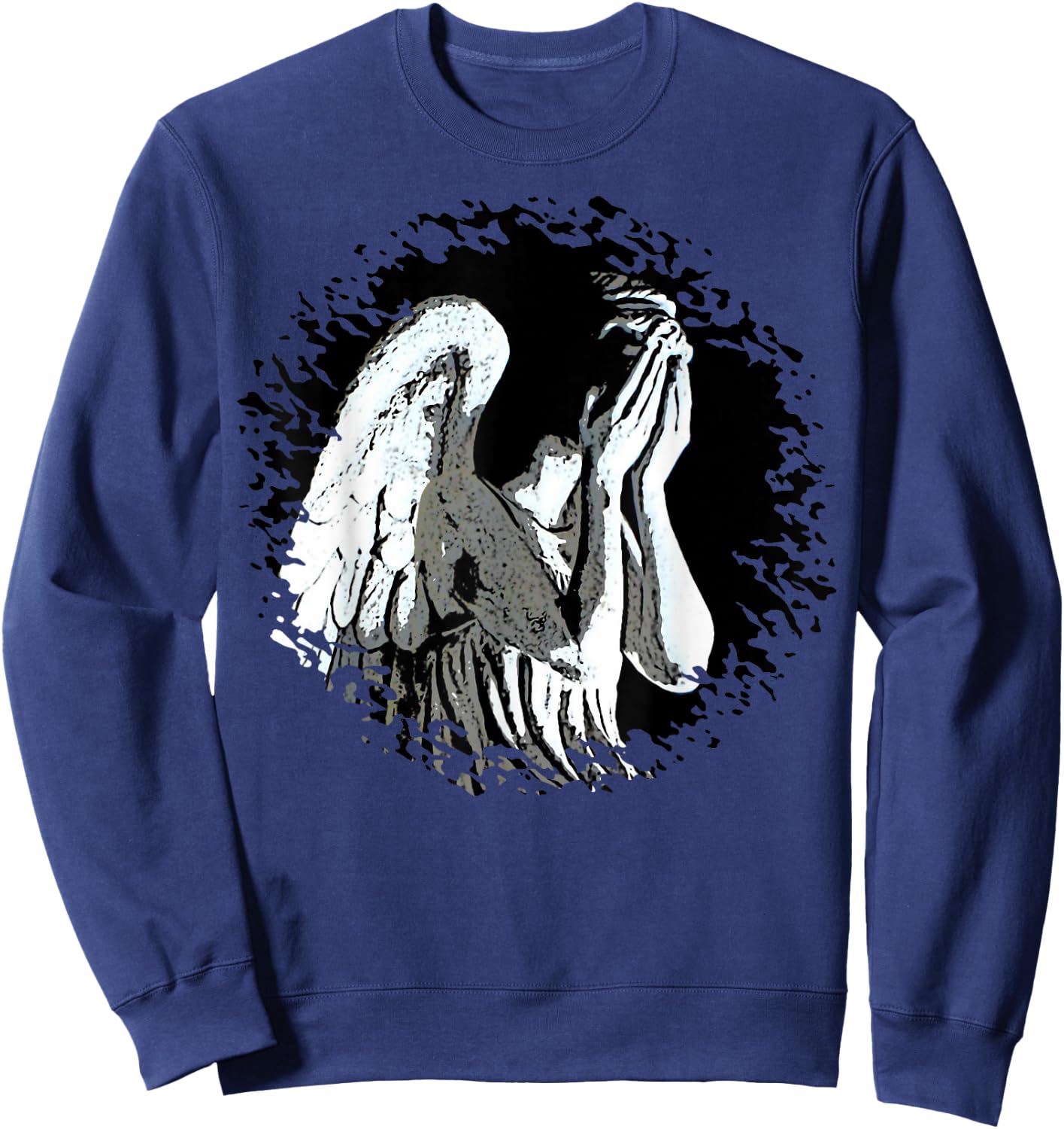 Alert - Weeping Angel - Don't Blink 1 - Sci Fi Fan Sweatshirt - Sweatshirt | Navy