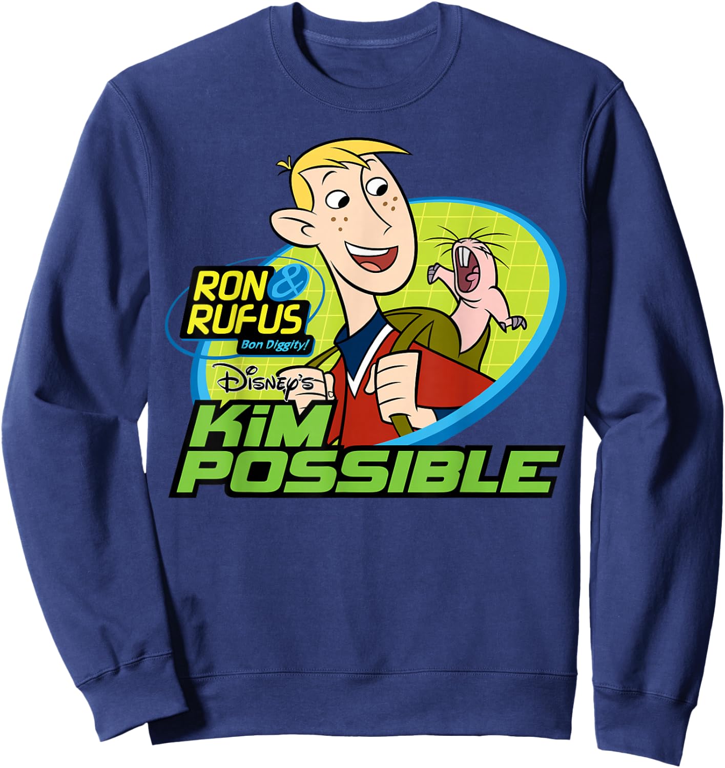 Kim Possible - Ron and Rufus Bon Diggity Sweatshirt - Sweatshirt | Navy