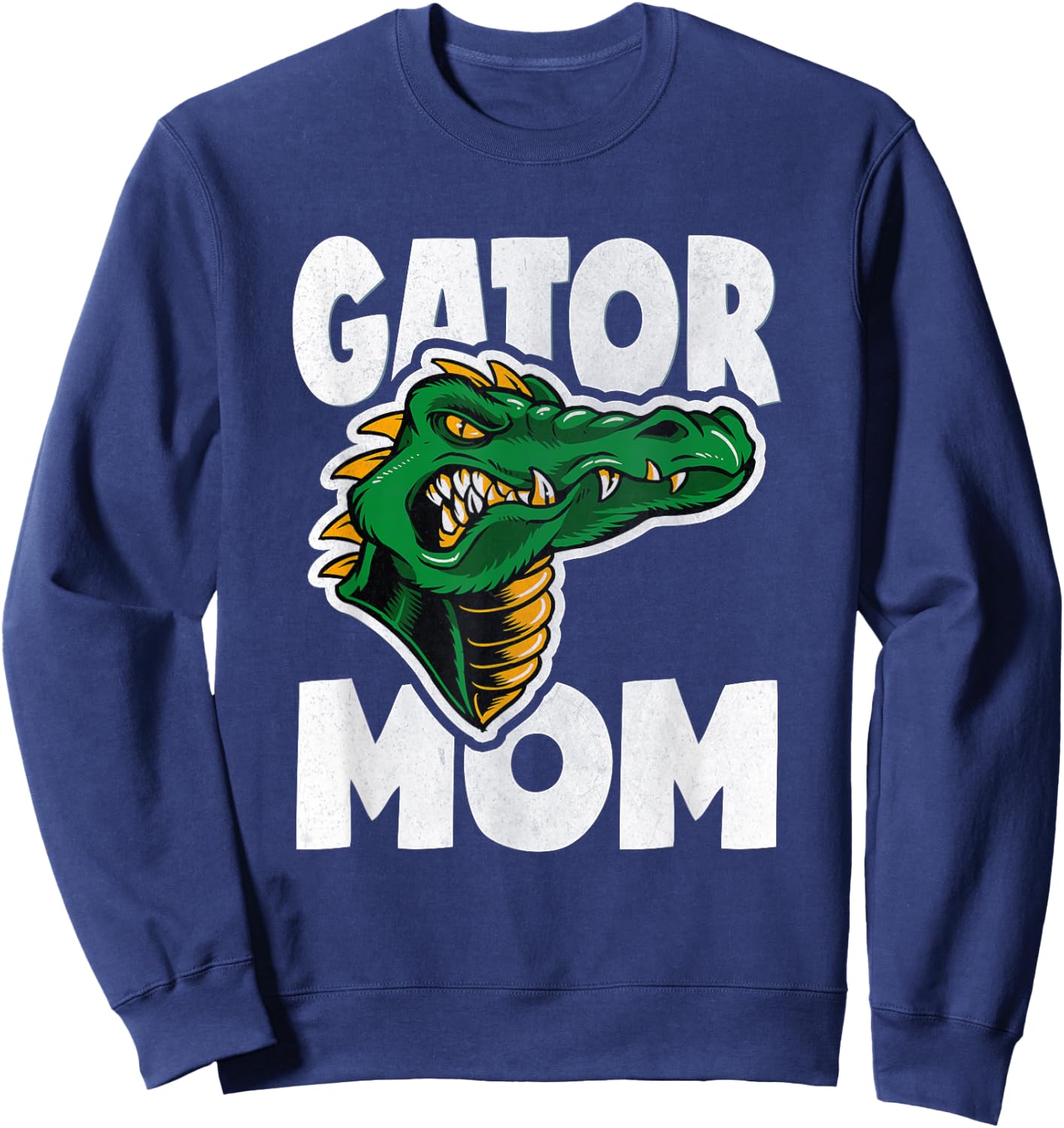 Gator Mom Vintage Retro Monster Aligators Mother Sweatshirt - Sweatshirt | Navy