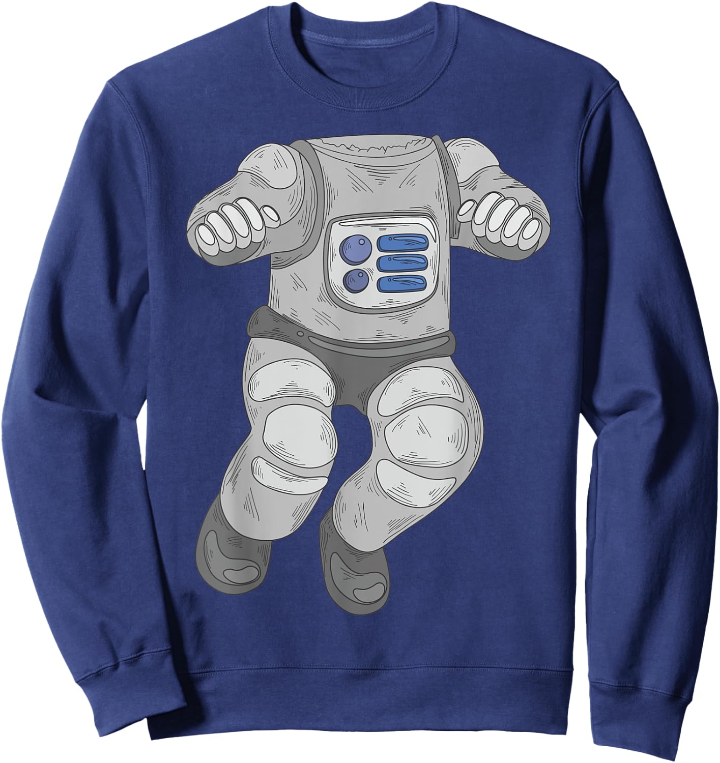 Cool Funny Astronaut Halloween Costume Shirt Spaceman Gift Sweatshirt - Sweatshirt | Navy