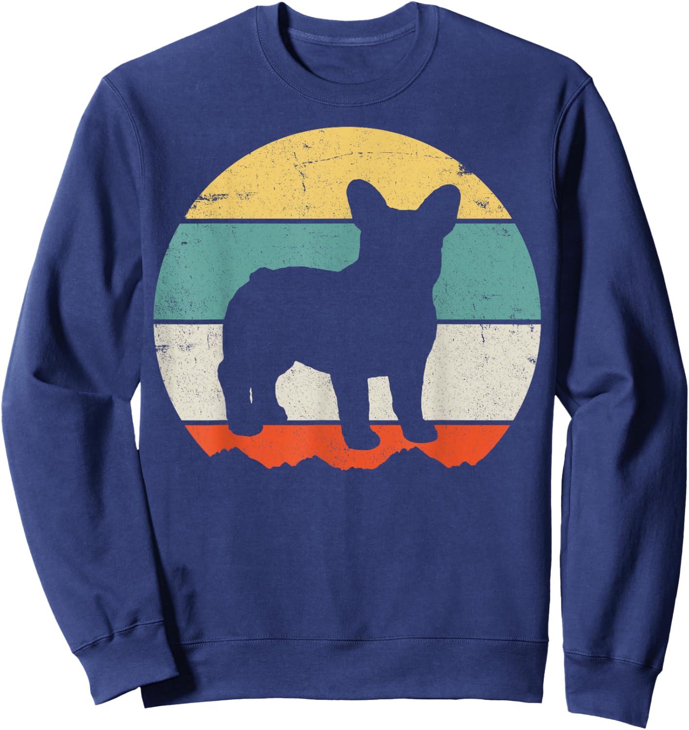 French Bulldog Women Girls Kids Sweatshirt - Sweatshirt | Navy
