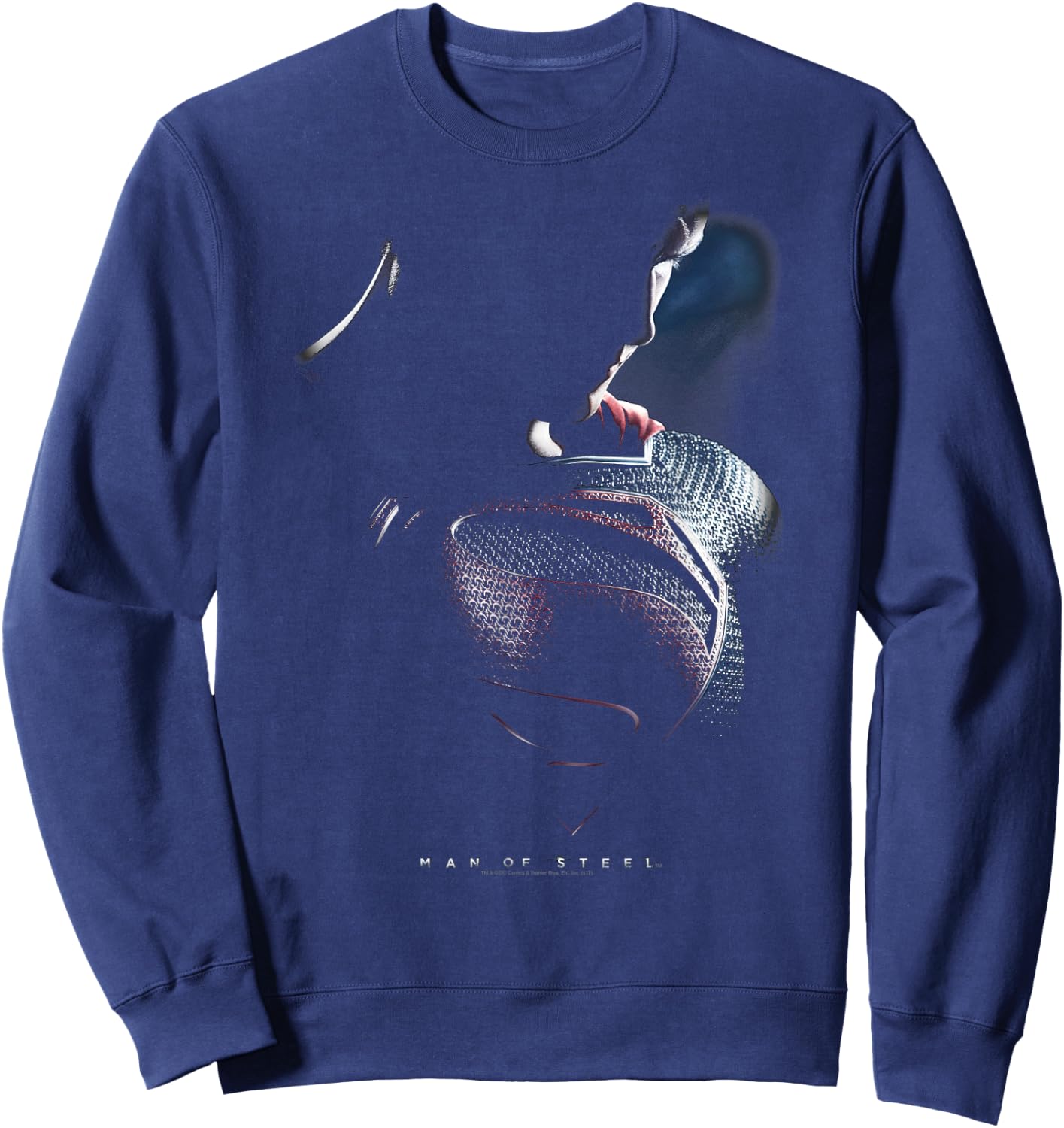 Superman Man of Steel Movie Poster Sweatshirt - Sweatshirt | Navy