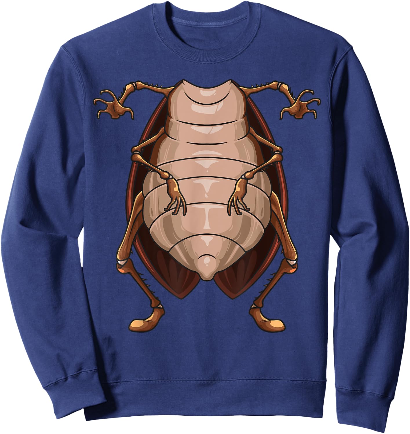 Cool Headless Cockroach | Funny Lazy Halloween Costume Gift Sweatshirt - Sweatshirt | Navy