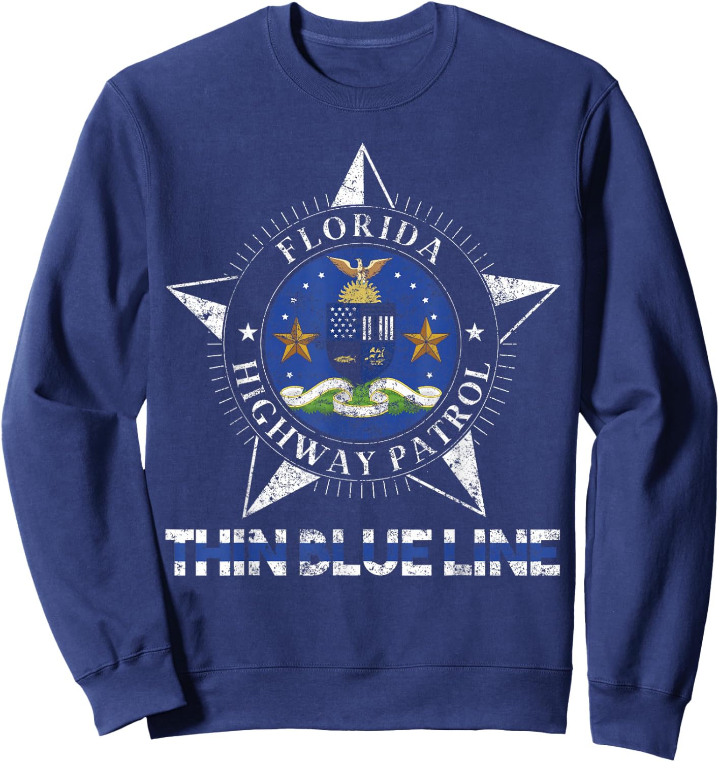 Florida Highway Patrol Shirt State Trooper Florida Shirt Sweatshirt - Sweatshirt | Navy
