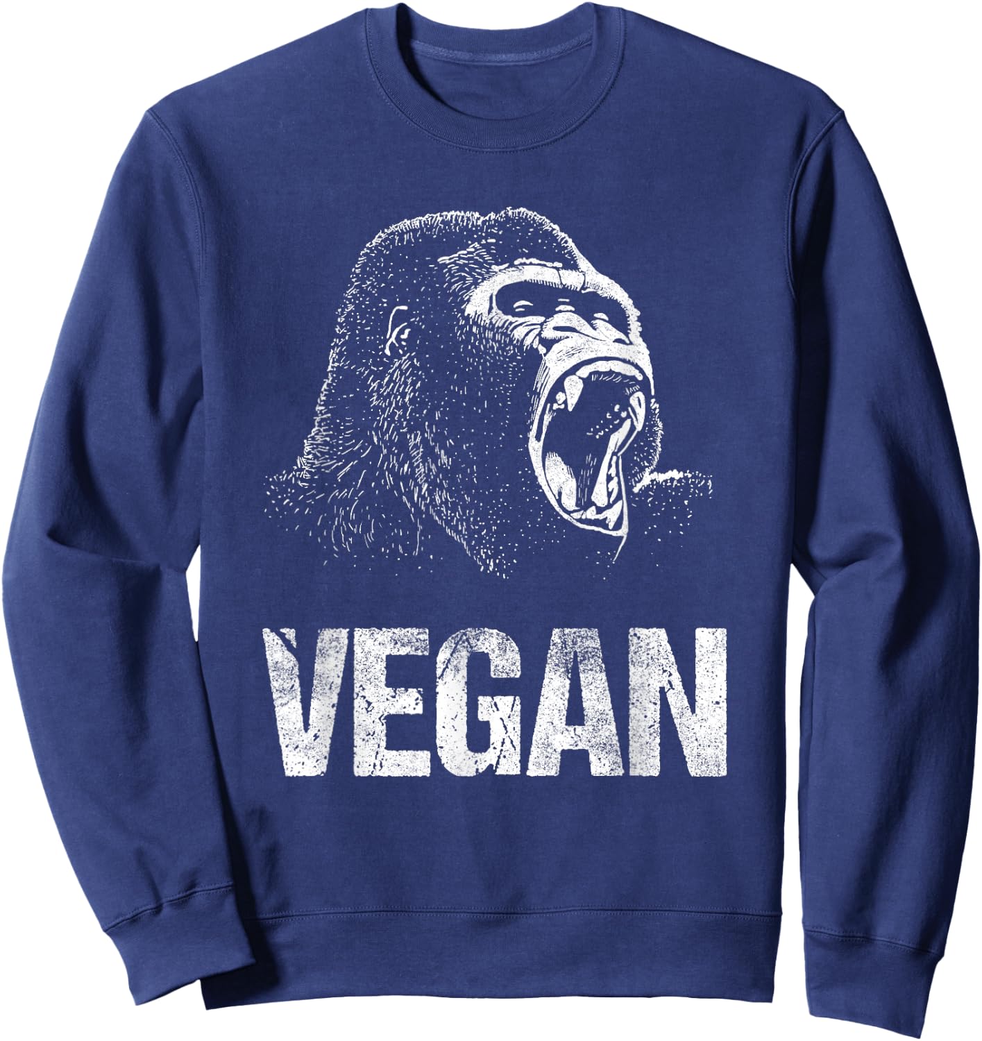 Vegan / Cool Vegetarian Food Sweatshirt - Sweatshirt | Navy