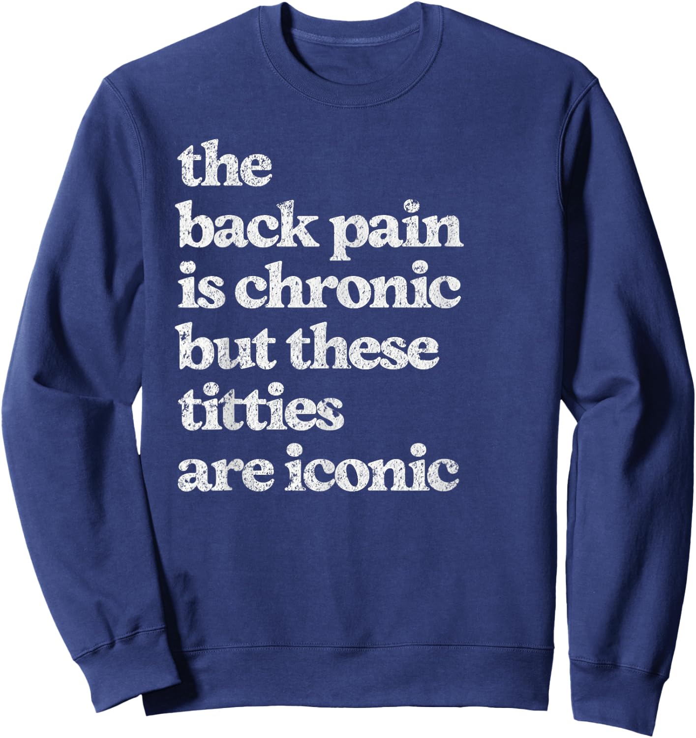 Funny Inappropriate Tops Girls Trip Airport Gag Sweatshirt - Sweatshirt | Navy
