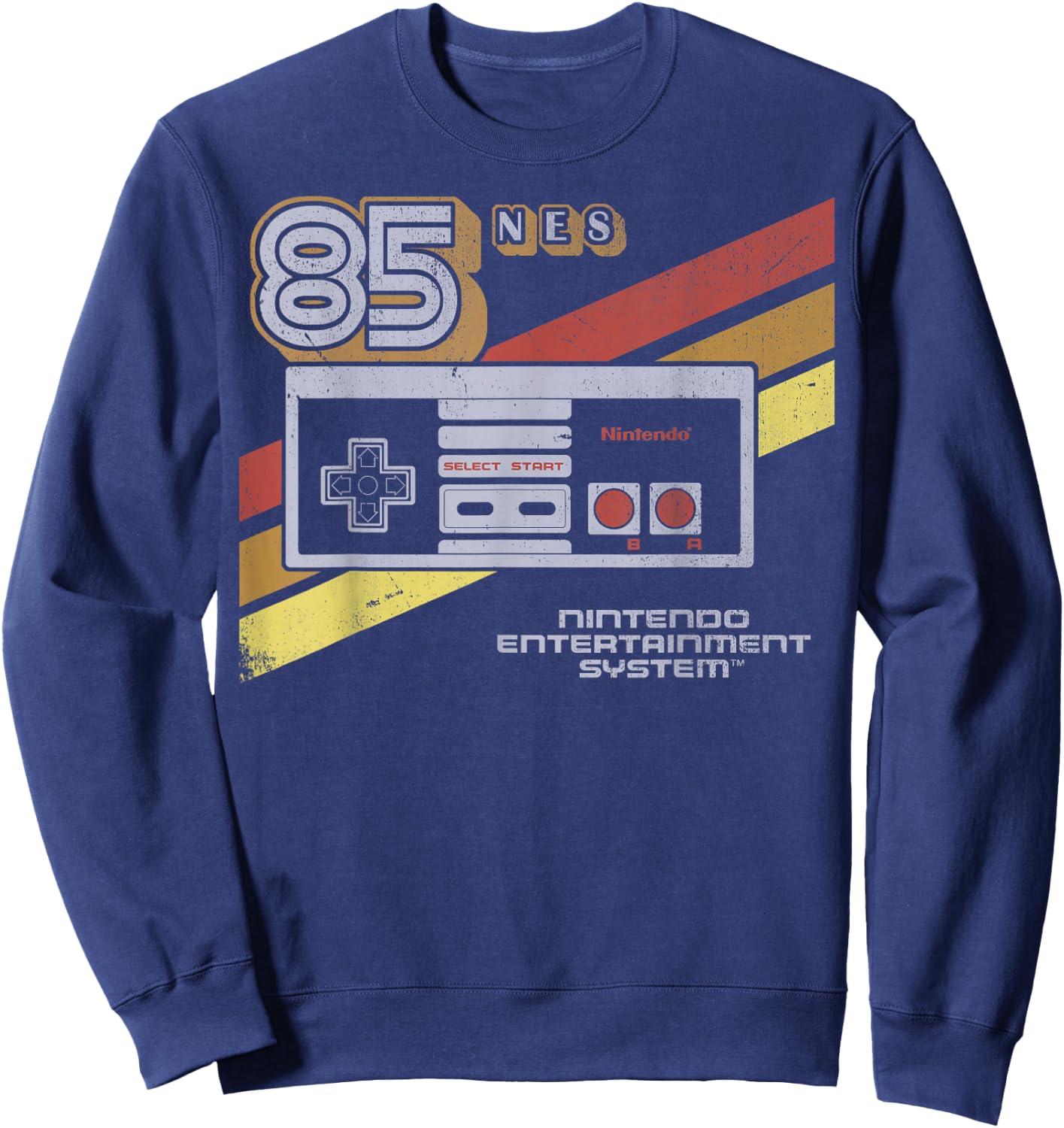 Nintendo NES Controller Retro Stripe 85 Sweatshirt - Sweatshirt | Navy