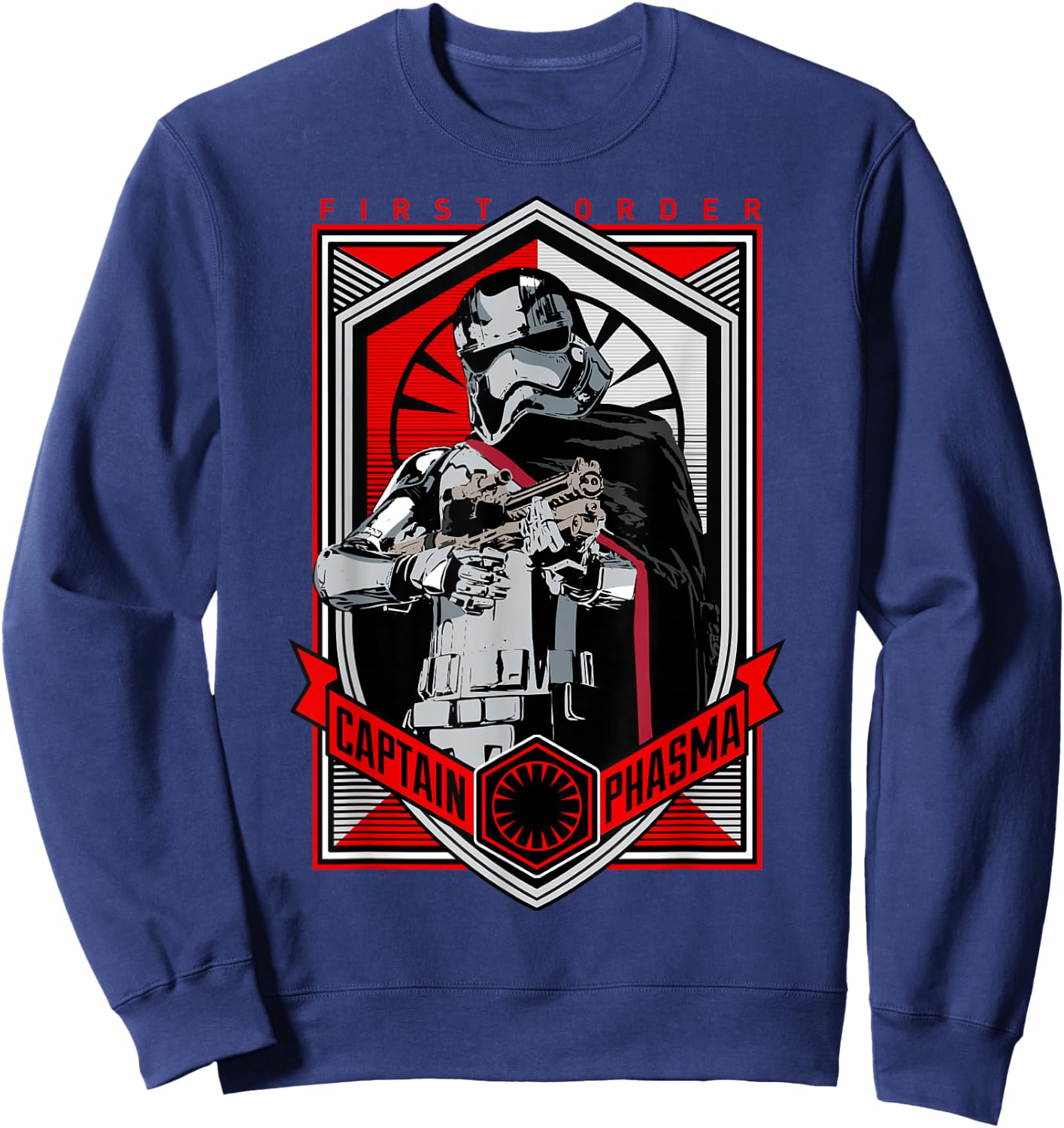 Star Wars The Force Awakens Captain Phasma First Order Sweatshirt - Sweatshirt | Navy