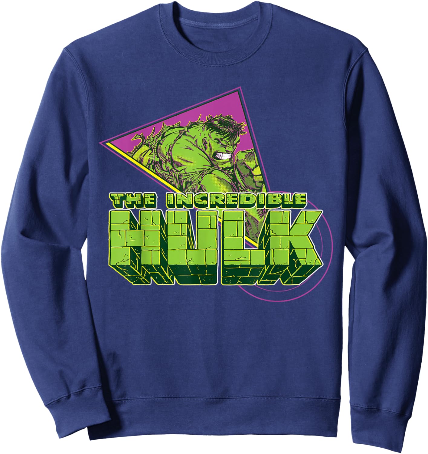 Marvel The Incredible Hulk 90s Comic Book Sweatshirt - Sweatshirt | Navy