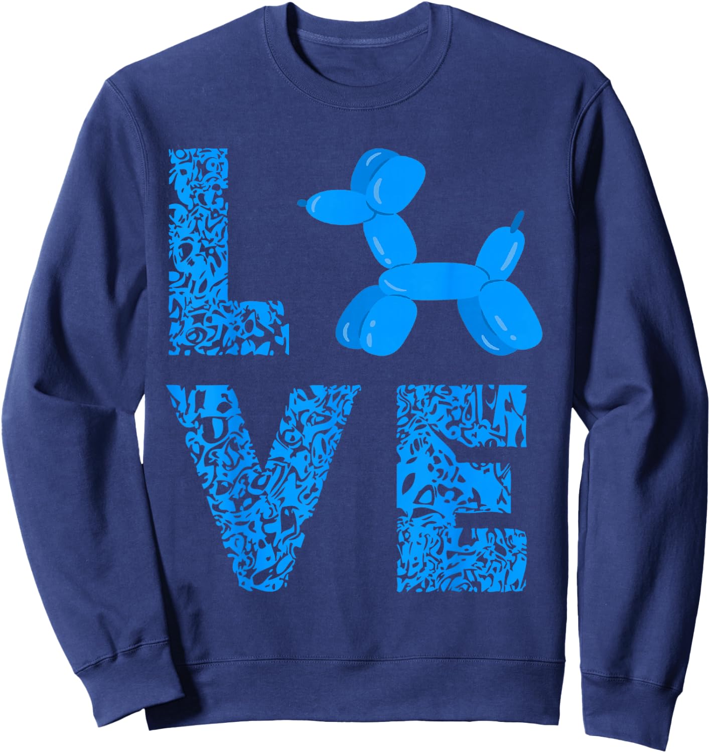 Leopard Dog Balloon Animal Balloons Twisting Balloon Artist Sweatshirt - Sweatshirt | Navy