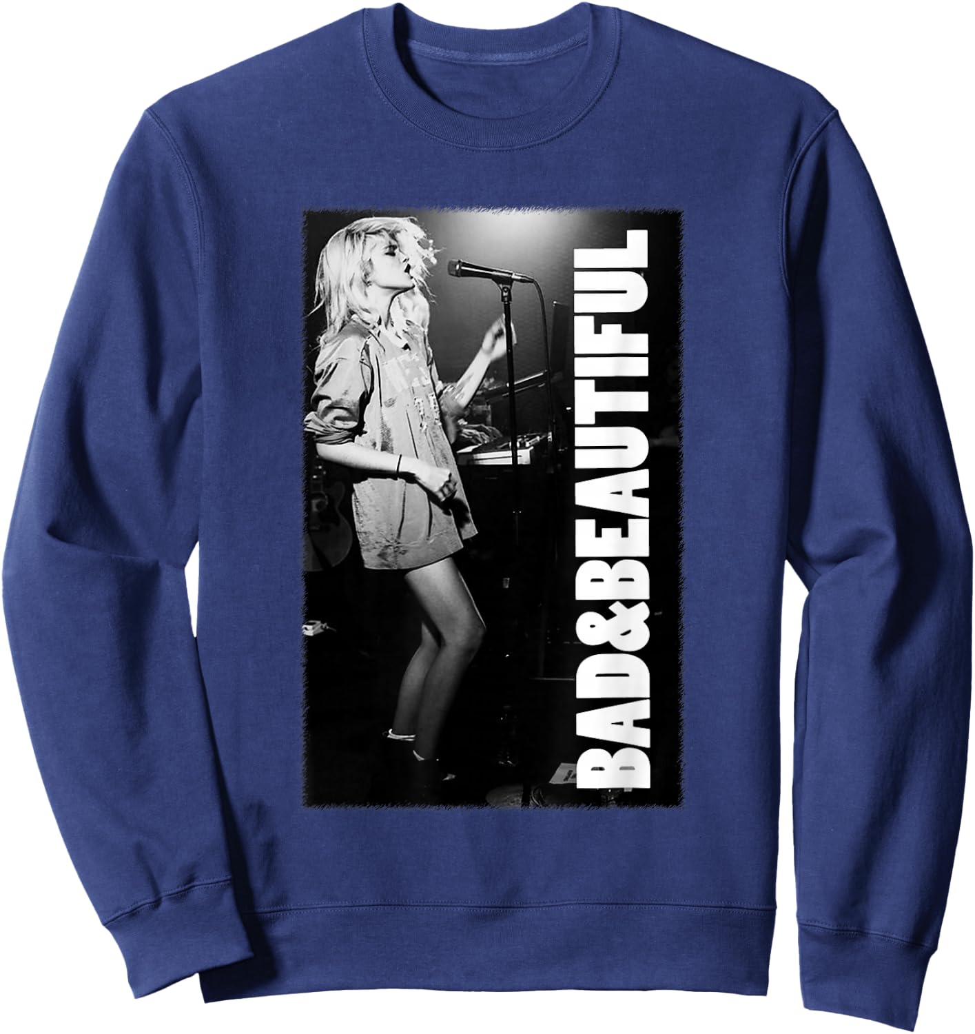 Inscription - Bad & Beautiful Blondie Small Sweatshirt - Sweatshirt | Navy