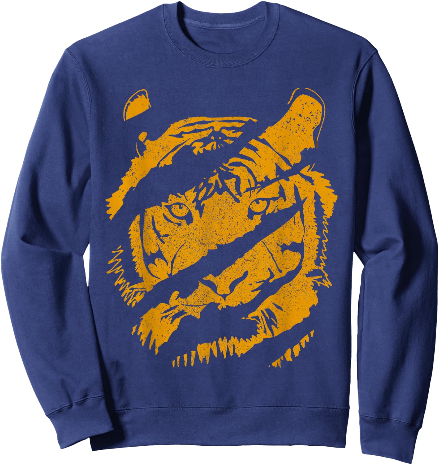 Tiger Wild Cat Claw Chinese Bengal Animals Gift Sweatshirt - Sweatshirt | Navy