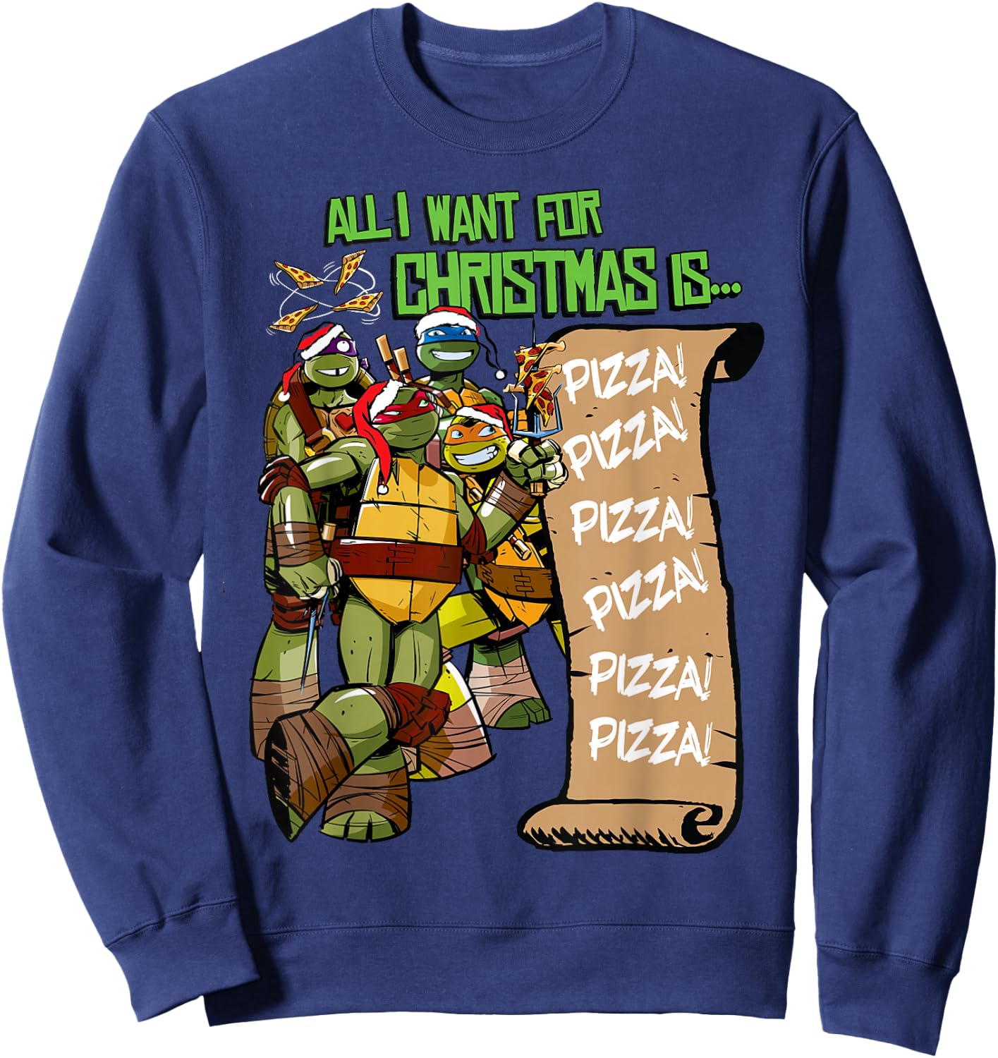 TeenageMutant Ninja Turtles Christmas List Sweatshirt - Sweatshirt | Navy