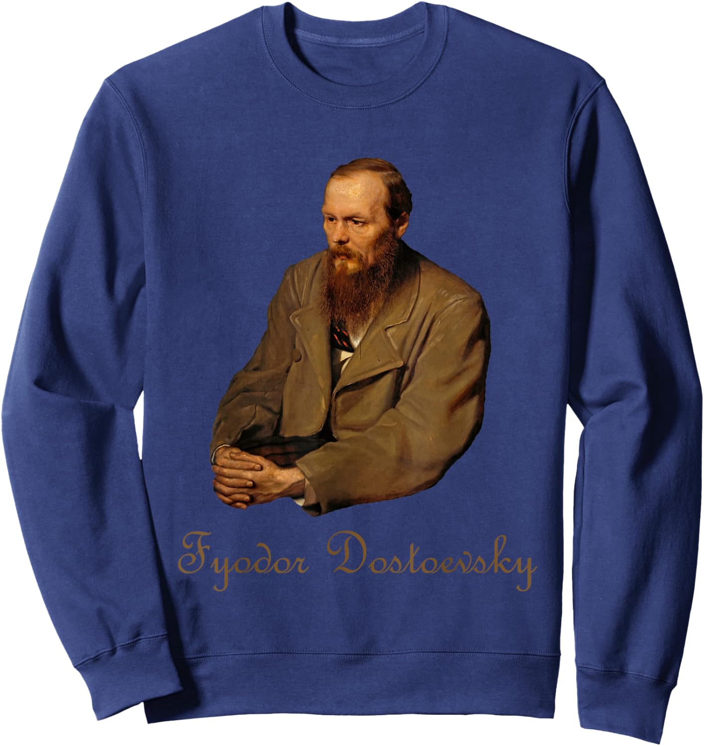 Fyodor Mikhailovich Dostoevsky Sweatshirt - Sweatshirt | Navy