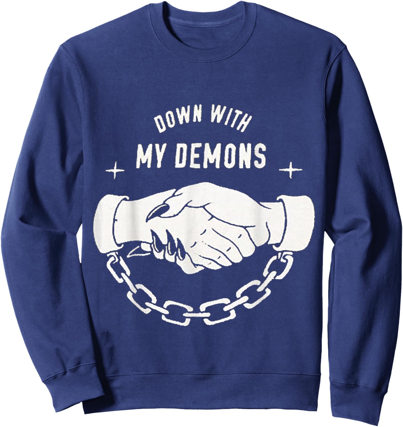 Down With My Demons Sweatshirt - Sweatshirt | Navy