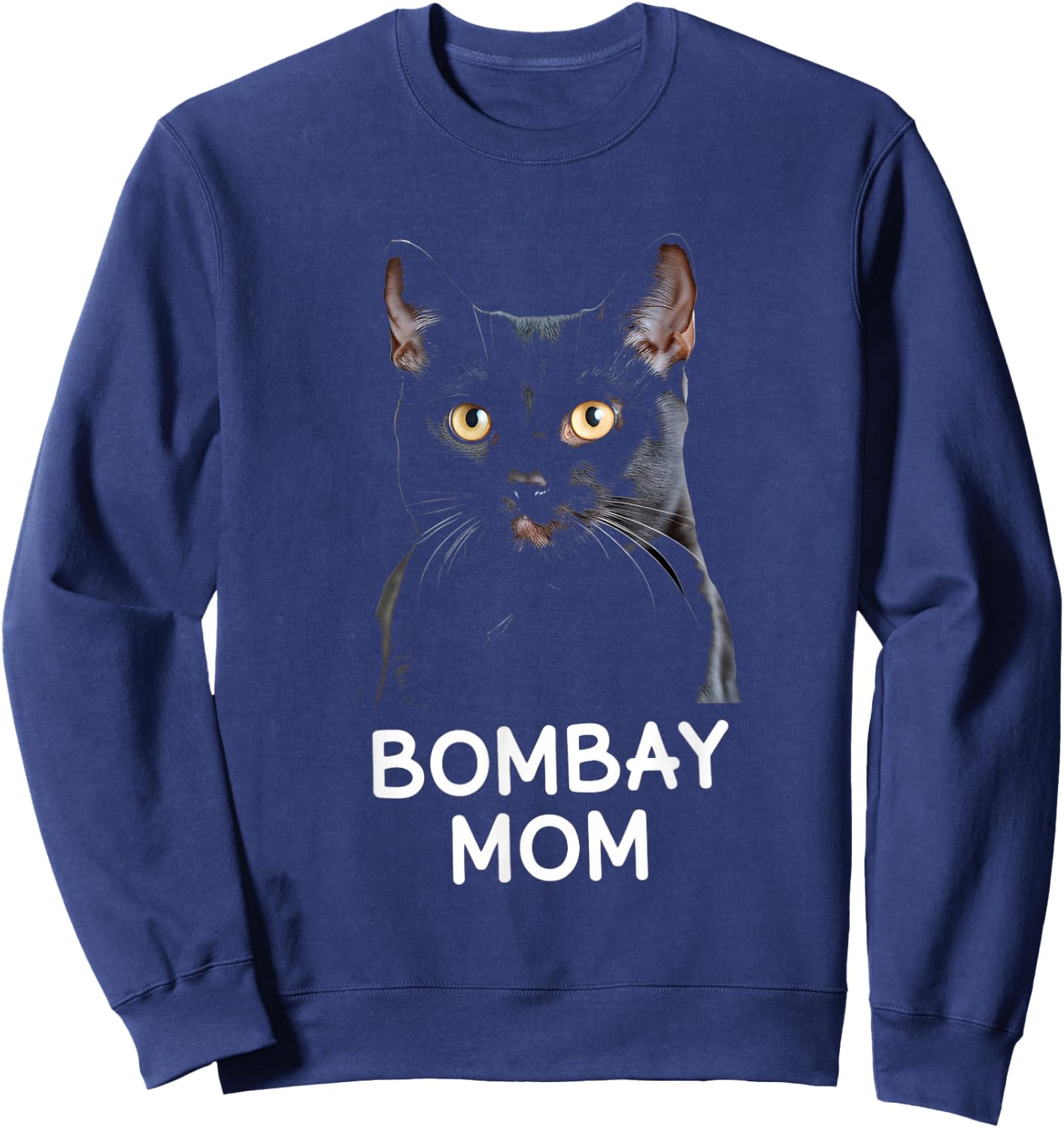 Cat Bombay Mom Cat Lovers Men Women Sweatshirt - Sweatshirt | Navy