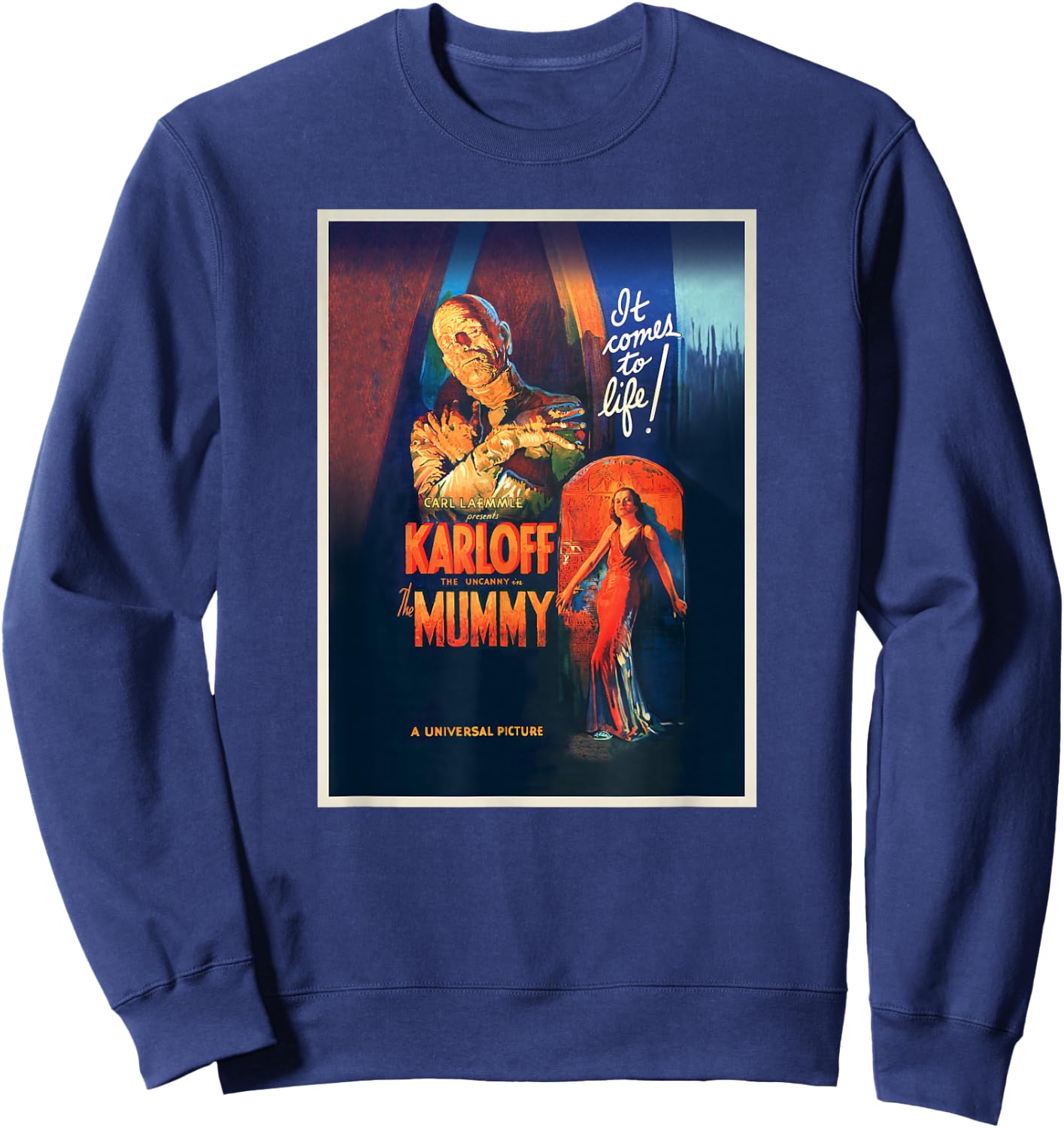 The Mummy Original Poster Art Sweatshirt - Sweatshirt | Navy