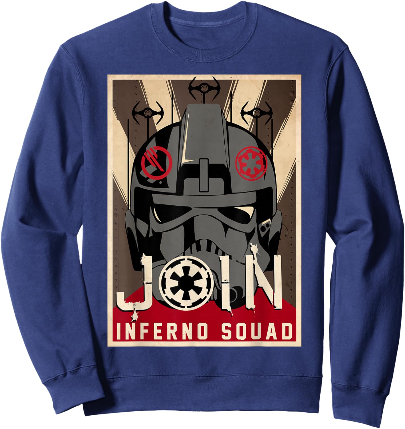 Star Wars Battlefront II Join Inferno Squad Poster Sweatshirt - Sweatshirt | Navy