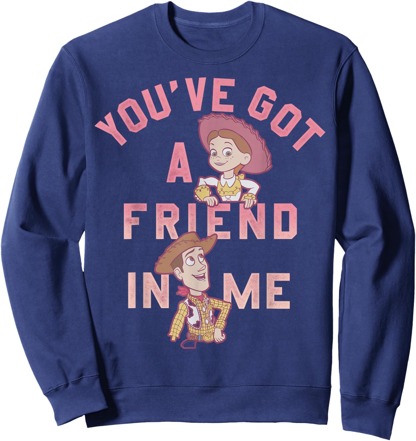 Disney Pixar Toy Story Jessie & Woody You Got A Friend In Me Sweatshirt - Sweatshirt | Navy