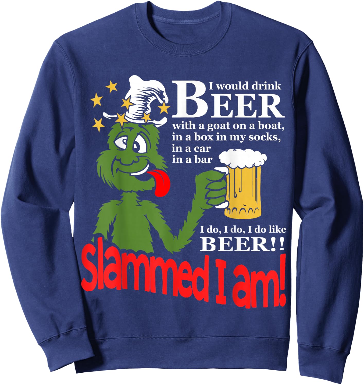 Slammed I Am Sweatshirt - Sweatshirt | Navy
