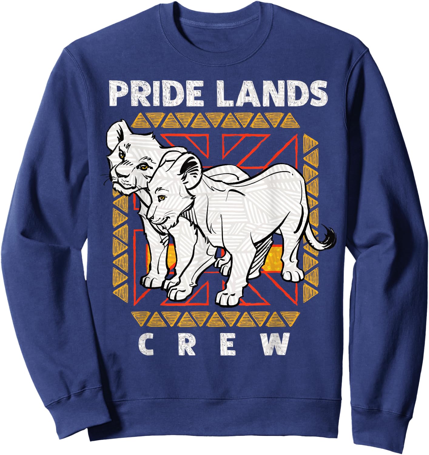 Disney The Lion King Live Action Simba Nala Pride Lands Crew Sweatshirt - Sweatshirt | Navy