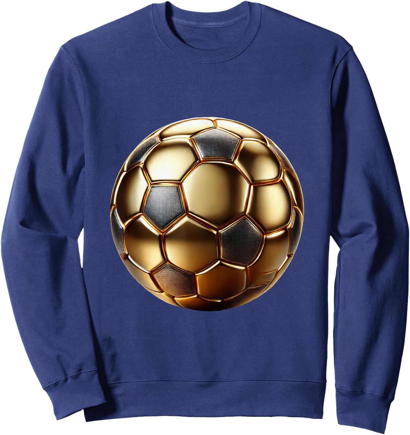 Golden Soccer Ball Sweatshirt - Sweatshirt | Navy