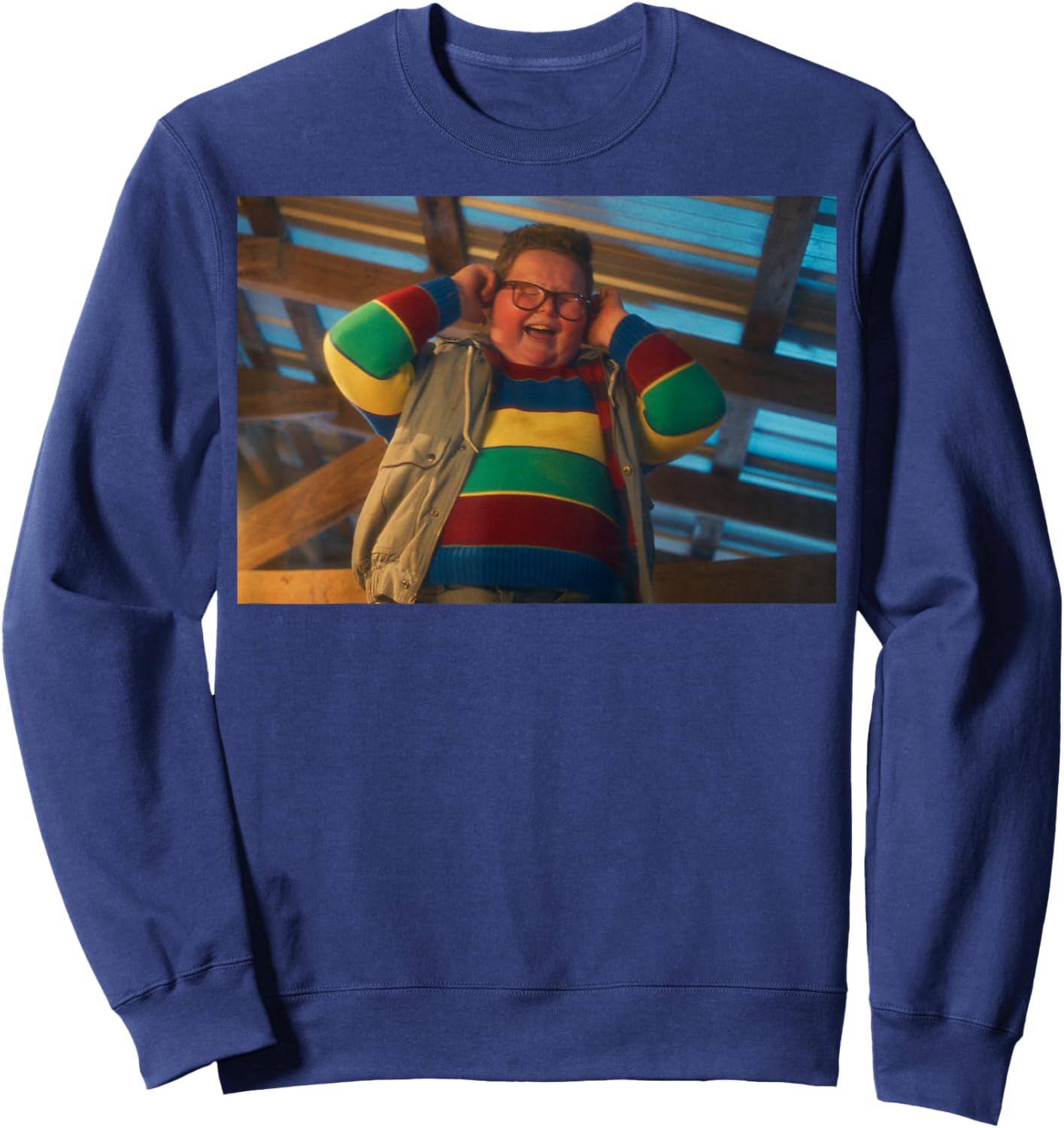 Stranger Things Season 5 Screenshot Derek Scream Sweatshirt - Sweatshirt | Navy