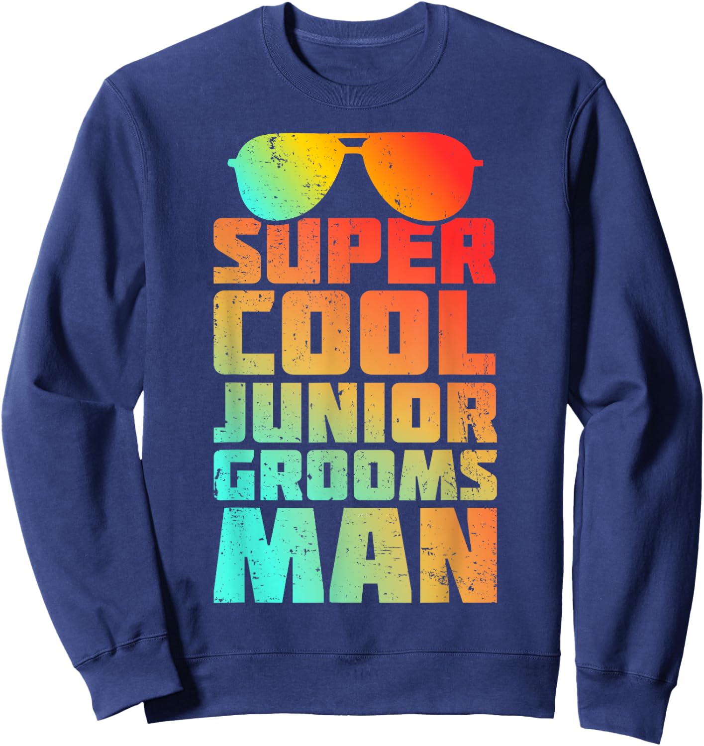 Kids Junior Groomsman Wedding Marriage Party Jr Boys Gifts Sweatshirt - Sweatshirt | Navy