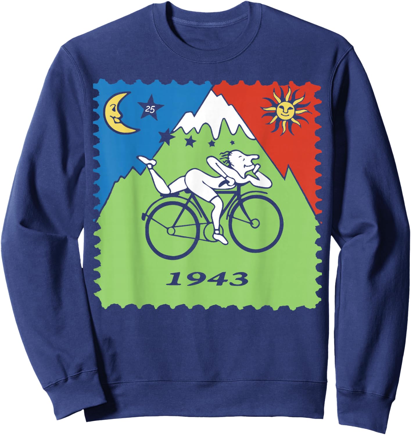 Bicycle Day 1943 LSD Acid Hofmann Trip Sweatshirt - Sweatshirt | Navy