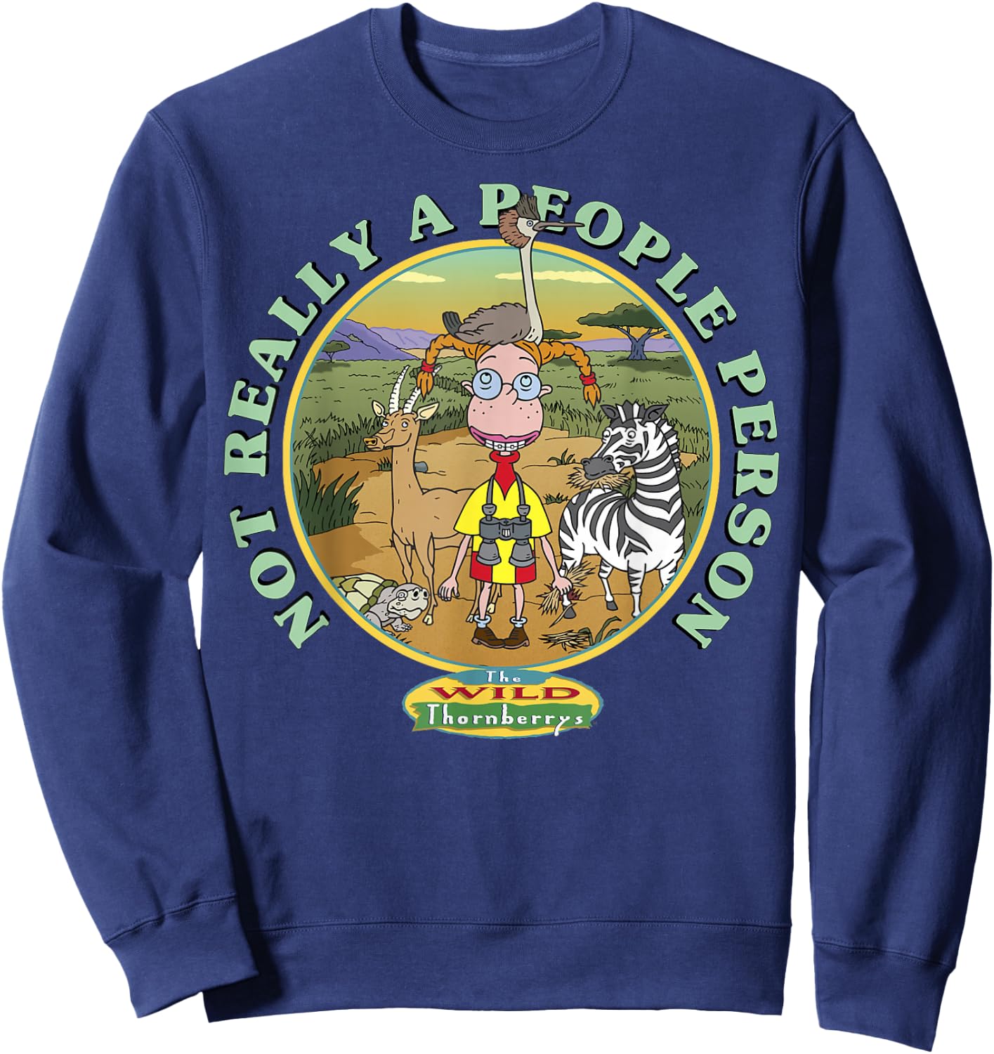 The Wild Thornberrys Eliza Not Really A People Person Sweatshirt - Sweatshirt | Navy